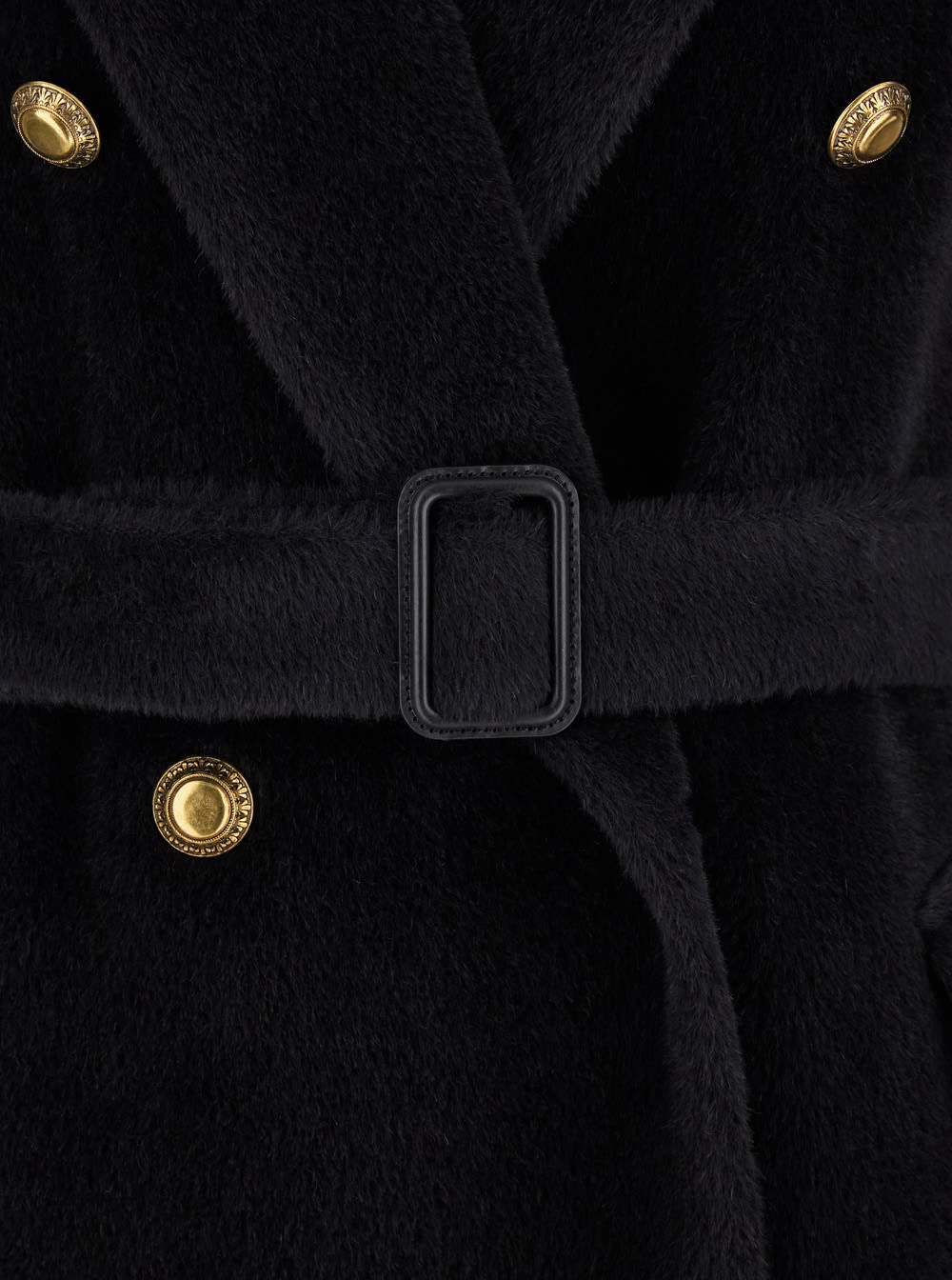 Shop Tagliatore Jole Double Breasted Coat In Black