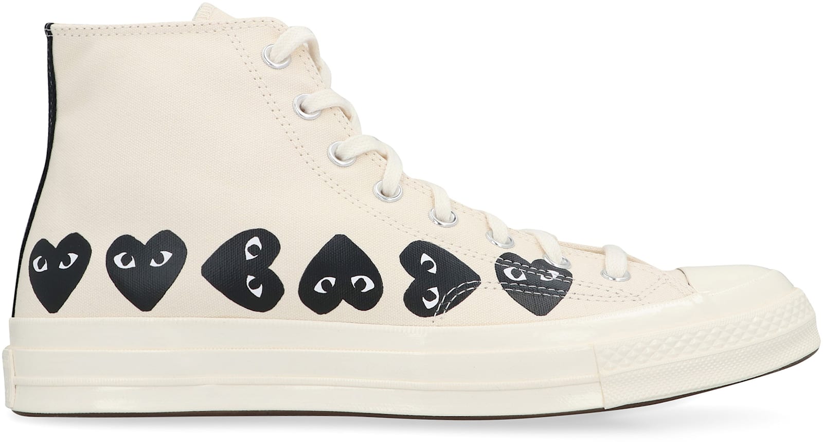 Shop Comme Des Garçons Play Converse X - Chuck 70 High-top Sneakers In Ivory