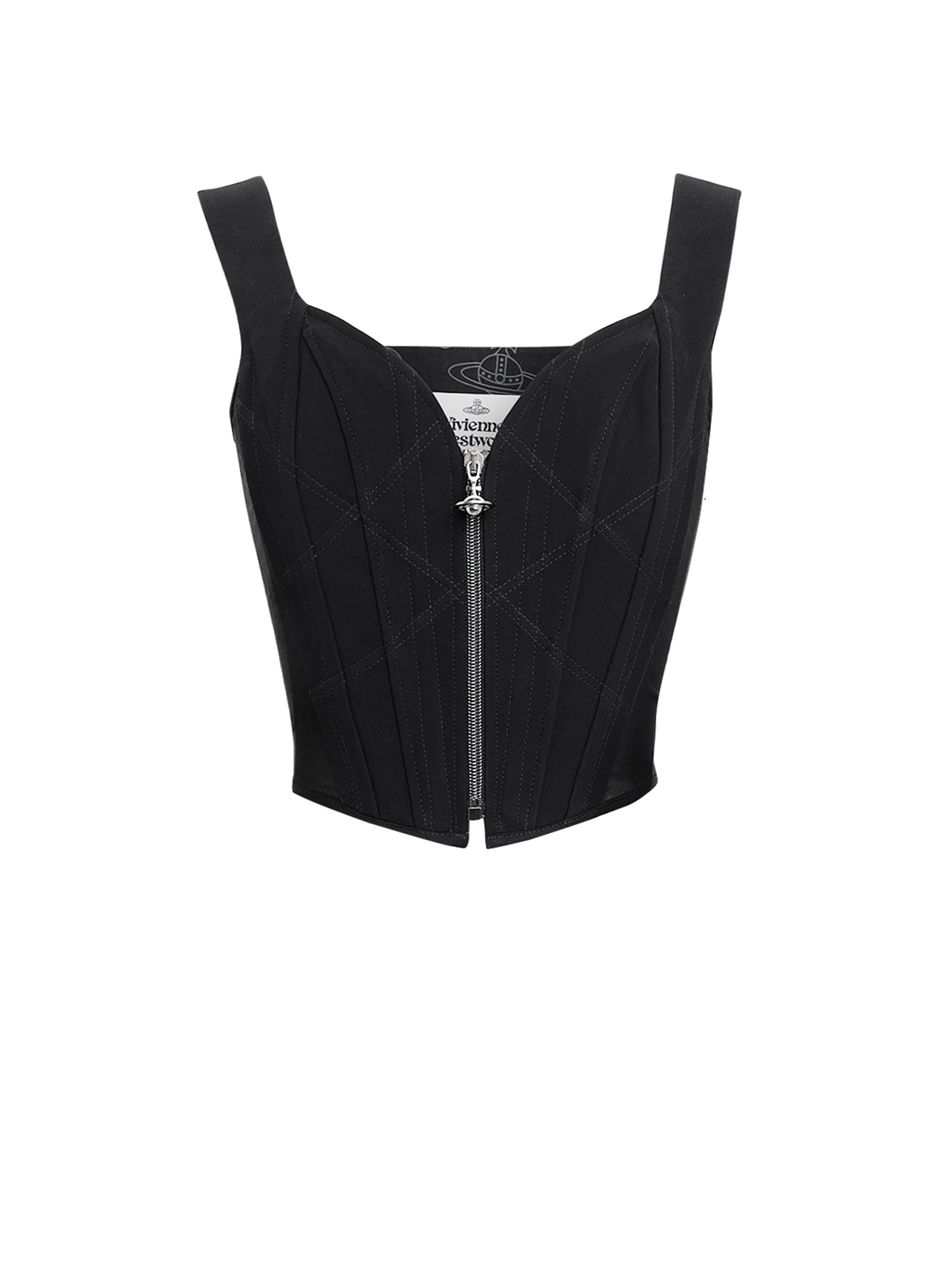 Shop Vivienne Westwood Black Top With Zip