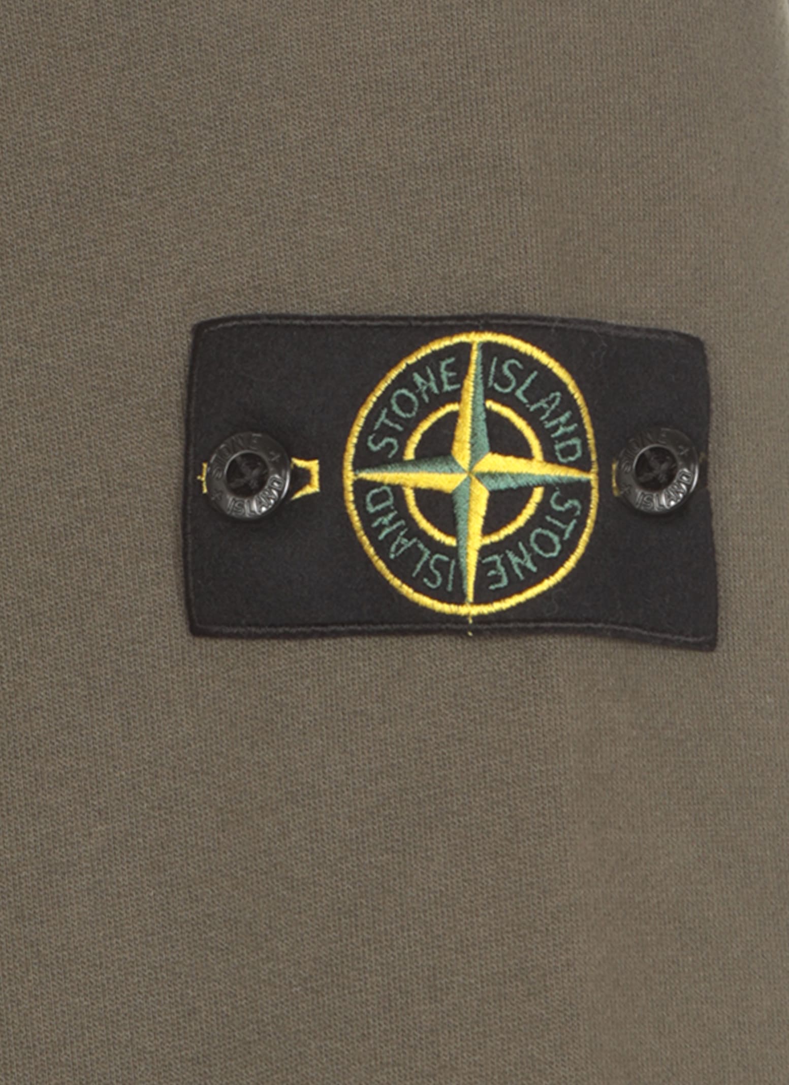 Shop Stone Island Sweatshirt With Logo In Green