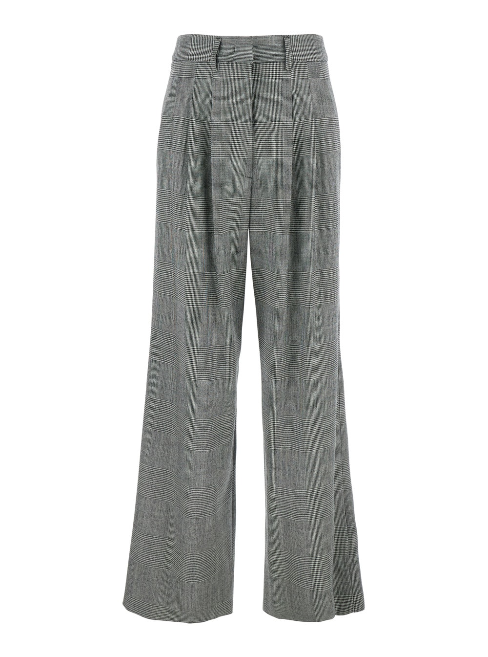 Pt Torino Frakie Pants Macro Fancy Fancy Wool Stretch In Gray