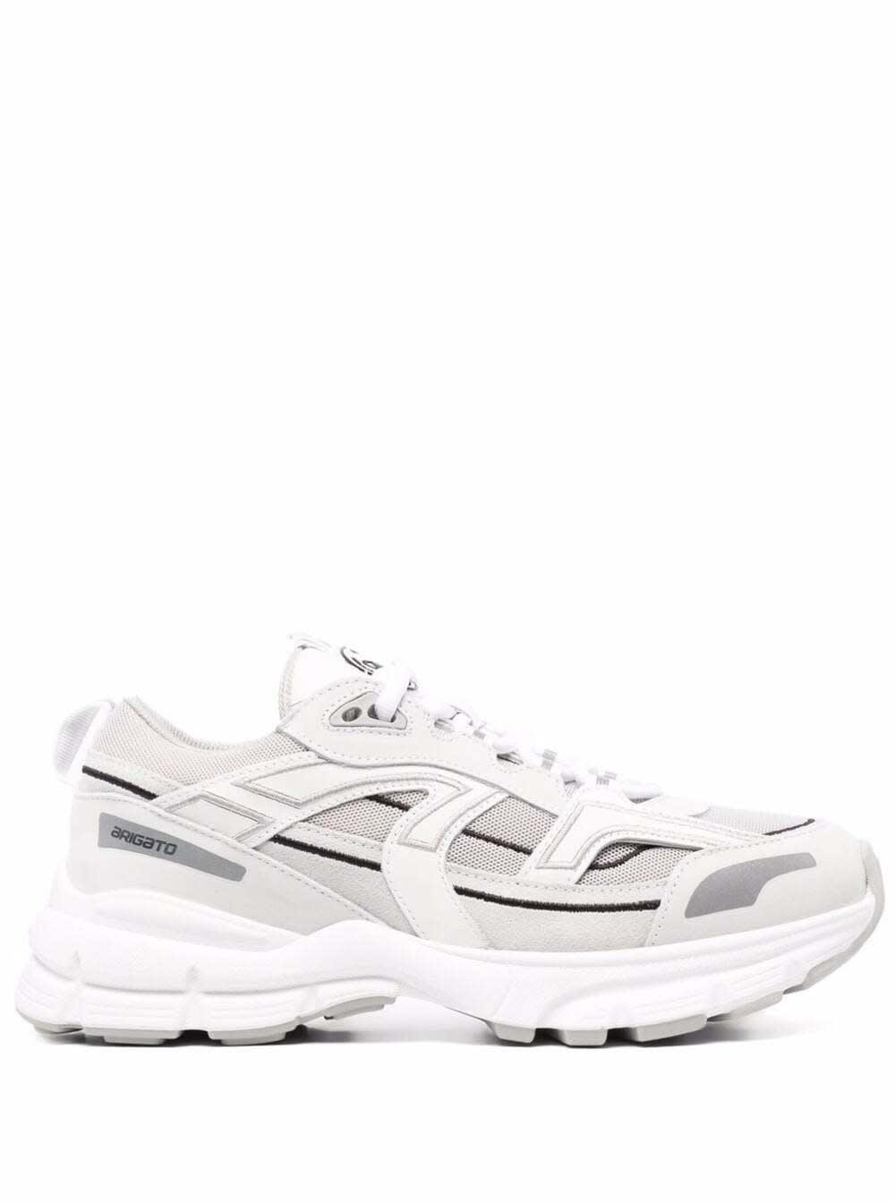 Axel Arigato Marathon R Trailer Sneakers In White Leather And Tech Fabric