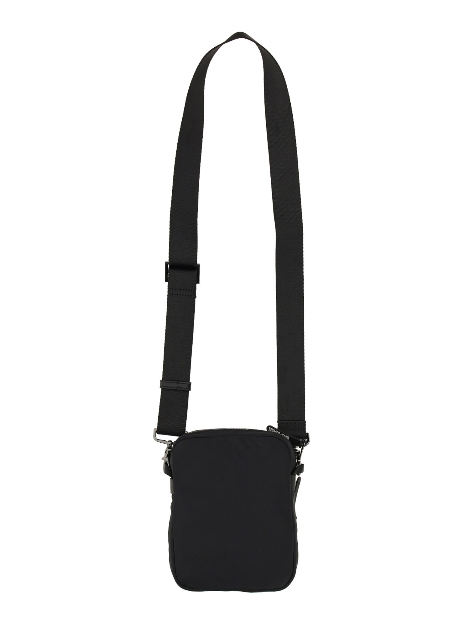 Versace Jeans Couture Black Shoulder Bag In Black