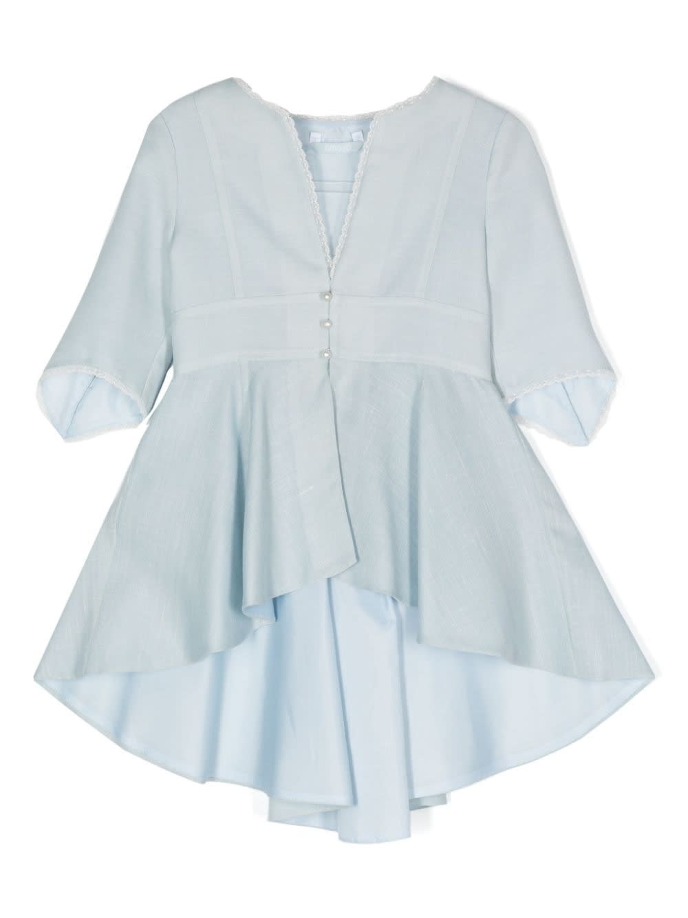 Amaya Arzuaga Coat With Scalloped Edge