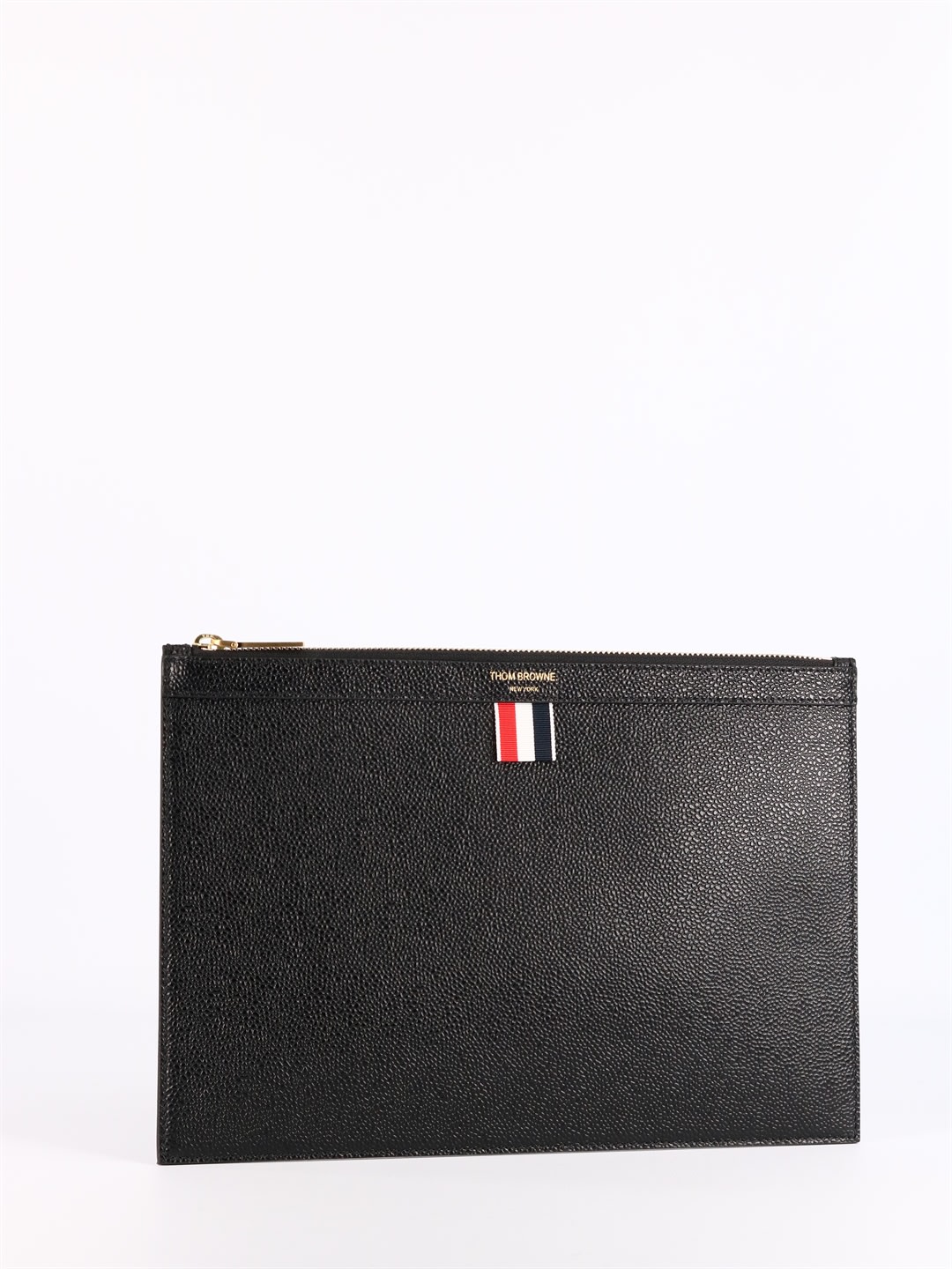 THOM BROWNE LEATHER DOCUMENT HOLDER