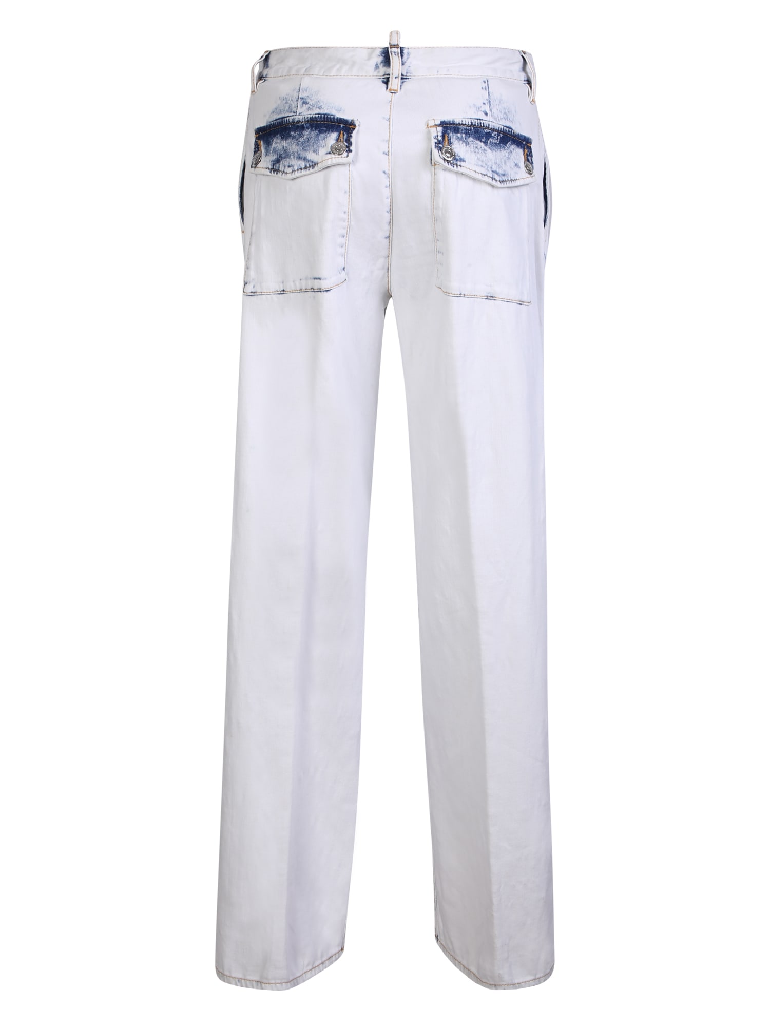 Shop Dsquared2 Faded High Waist Jeans In Blue