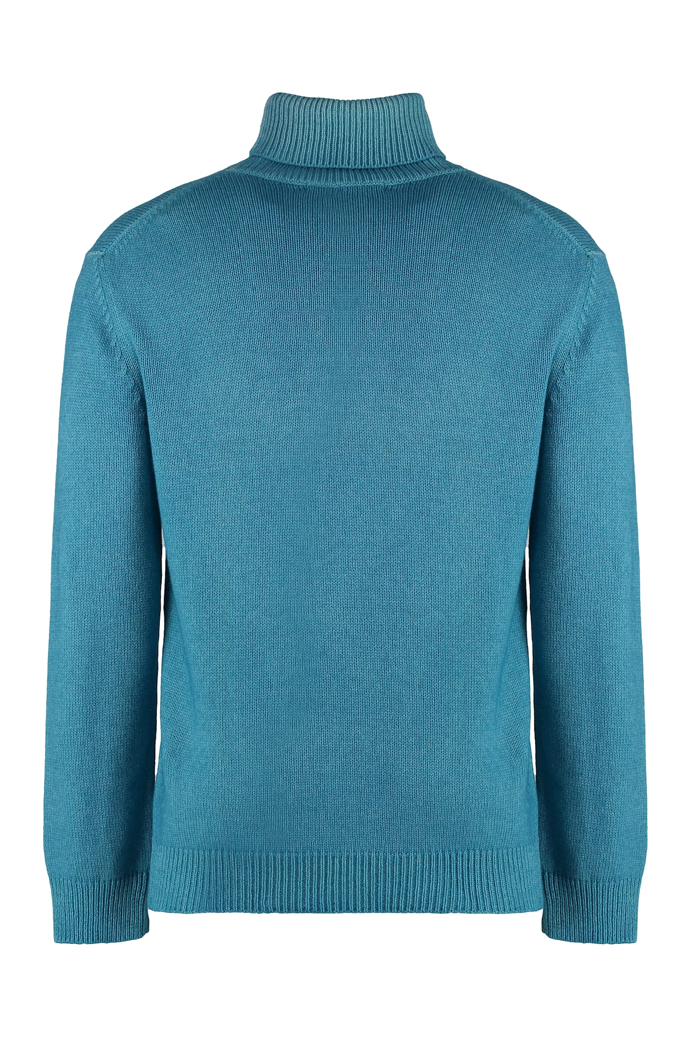 Malo Cashmere Blend Turtleneck Sweater In Turquoise