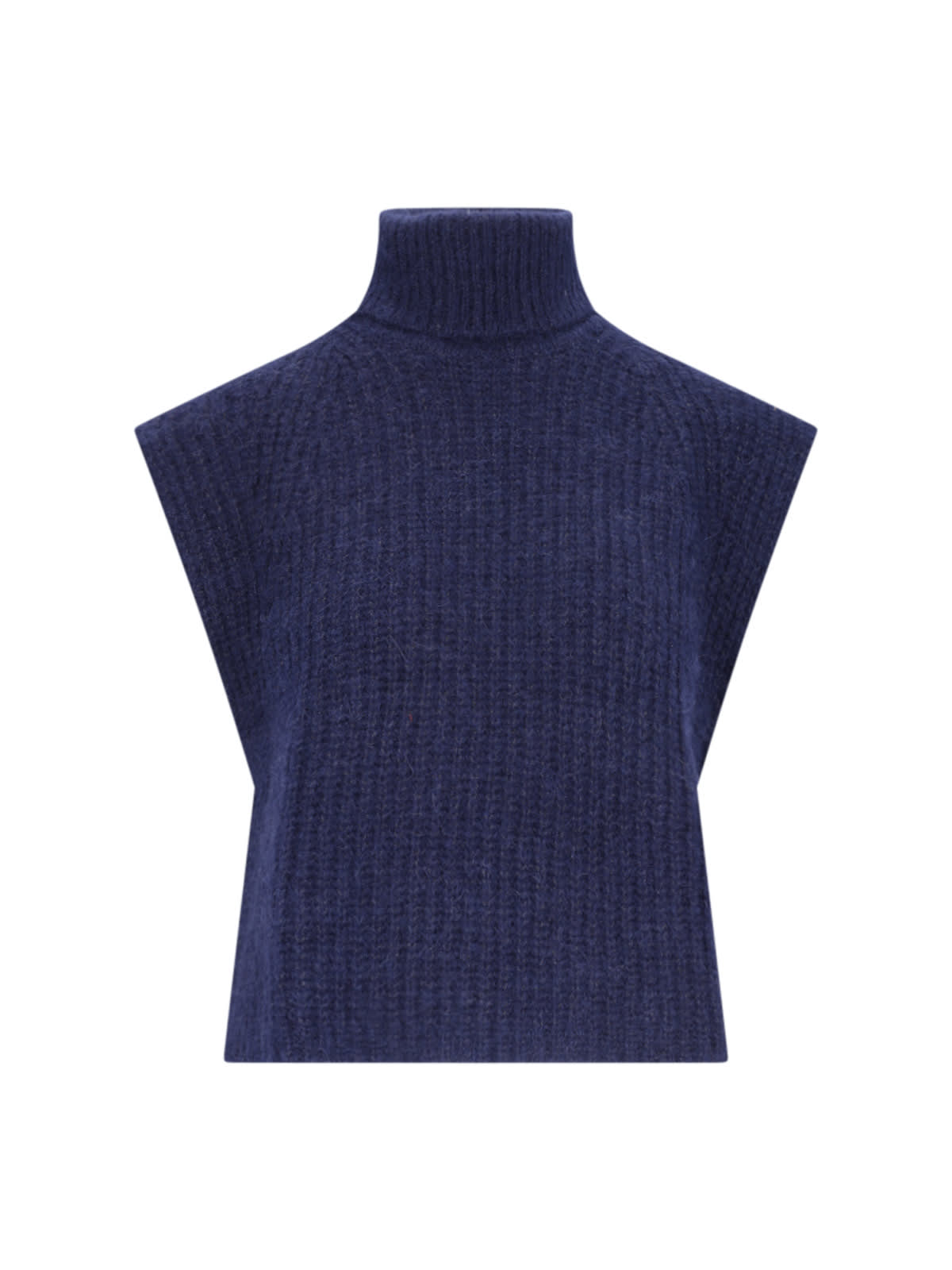 Marant Étoile megan Navy Alpaca Blend Vest