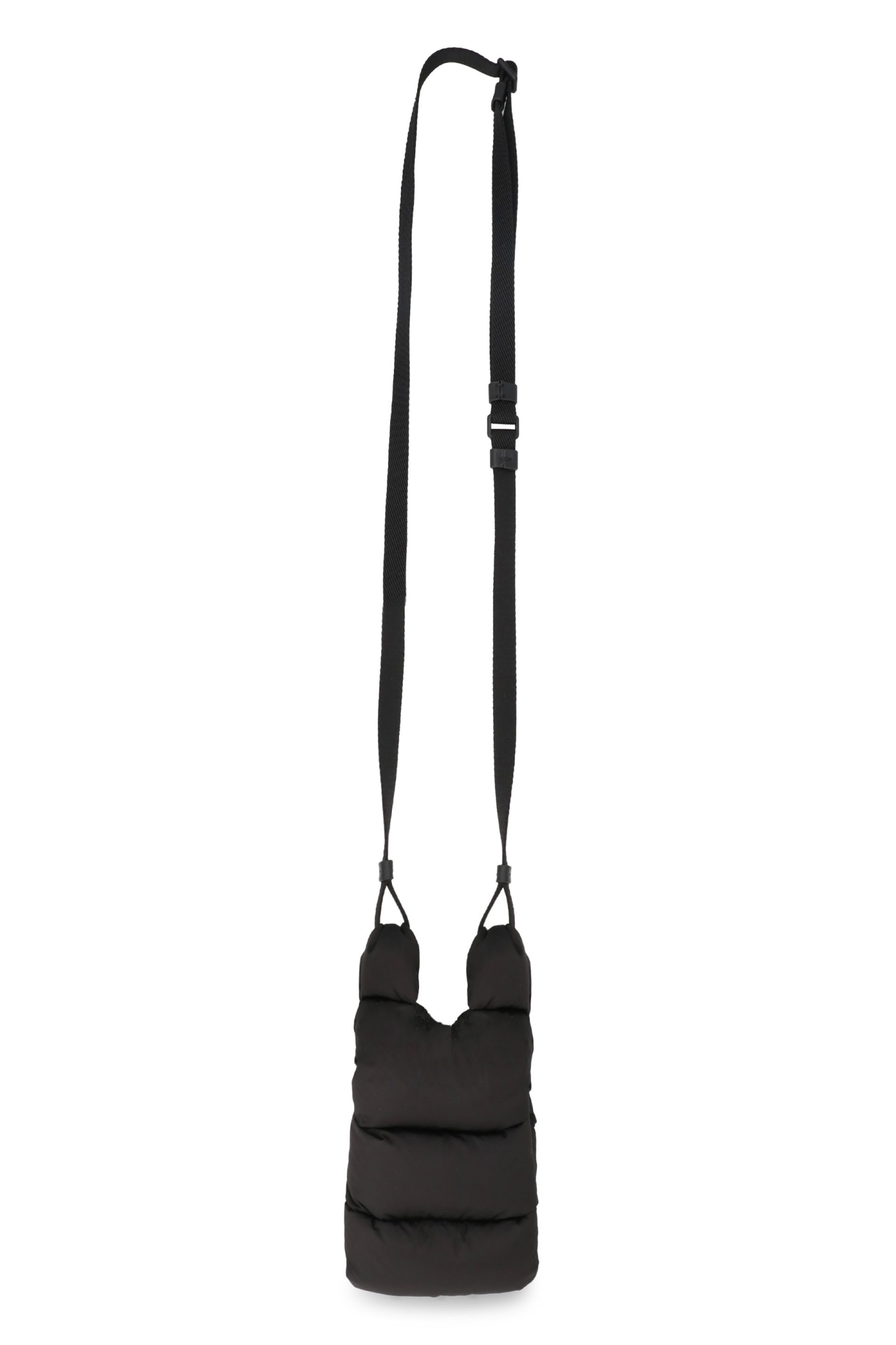 Shop Moncler Legere Nylon Messenger Bag In Black