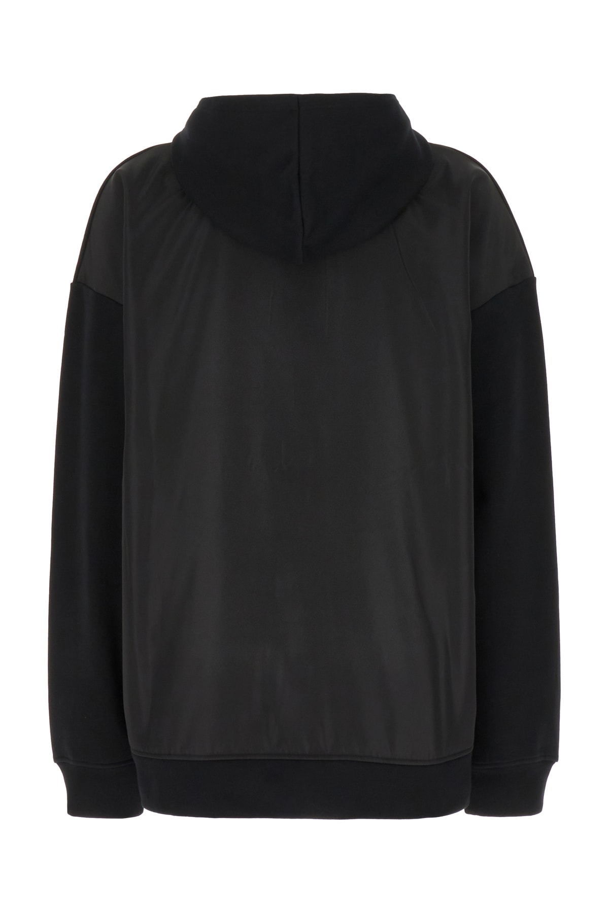 Shop Balmain Black Cotton Oversize Sweatshirt In Noir Blanc