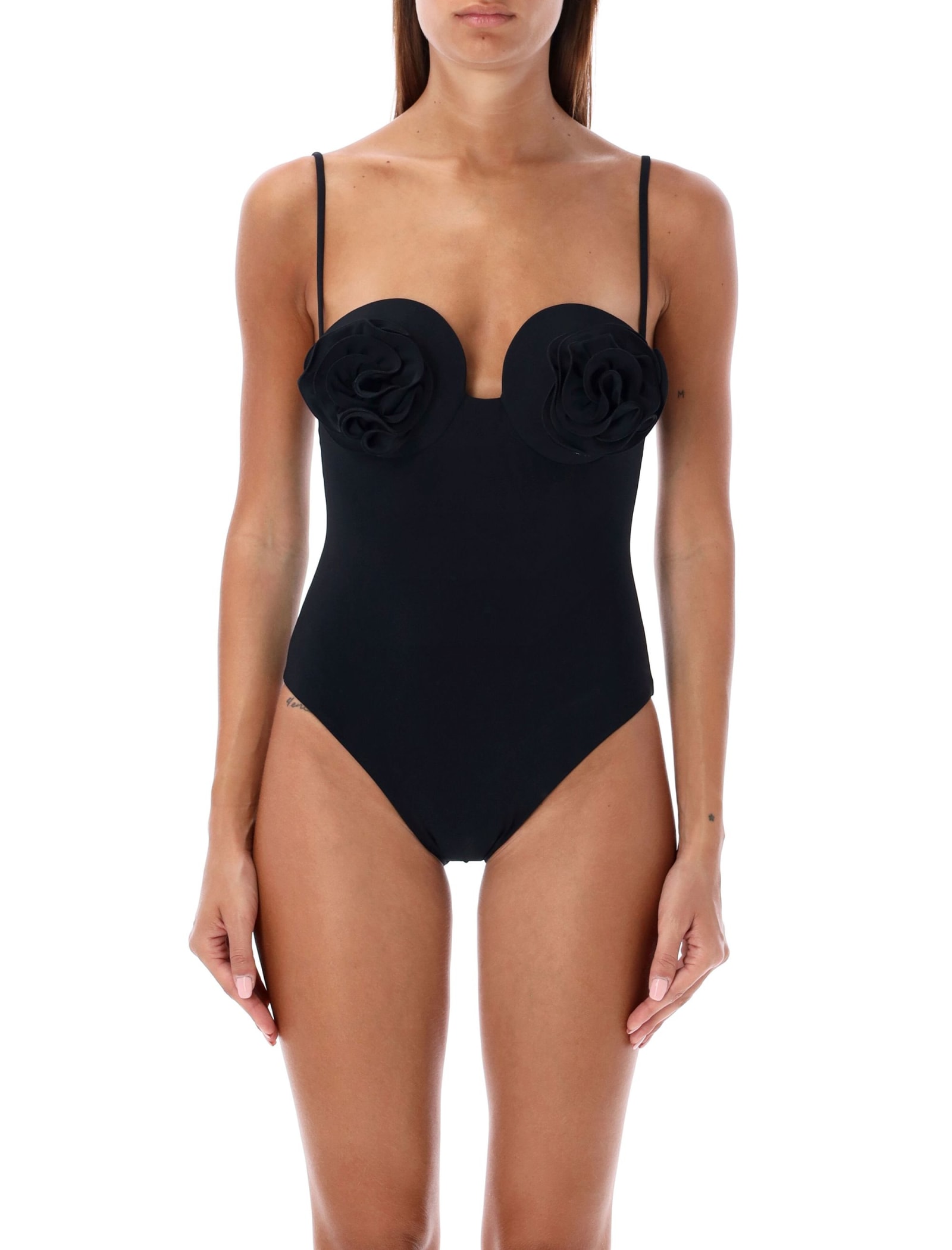 Shop Magda Butrym Swimsuit 01 In Black