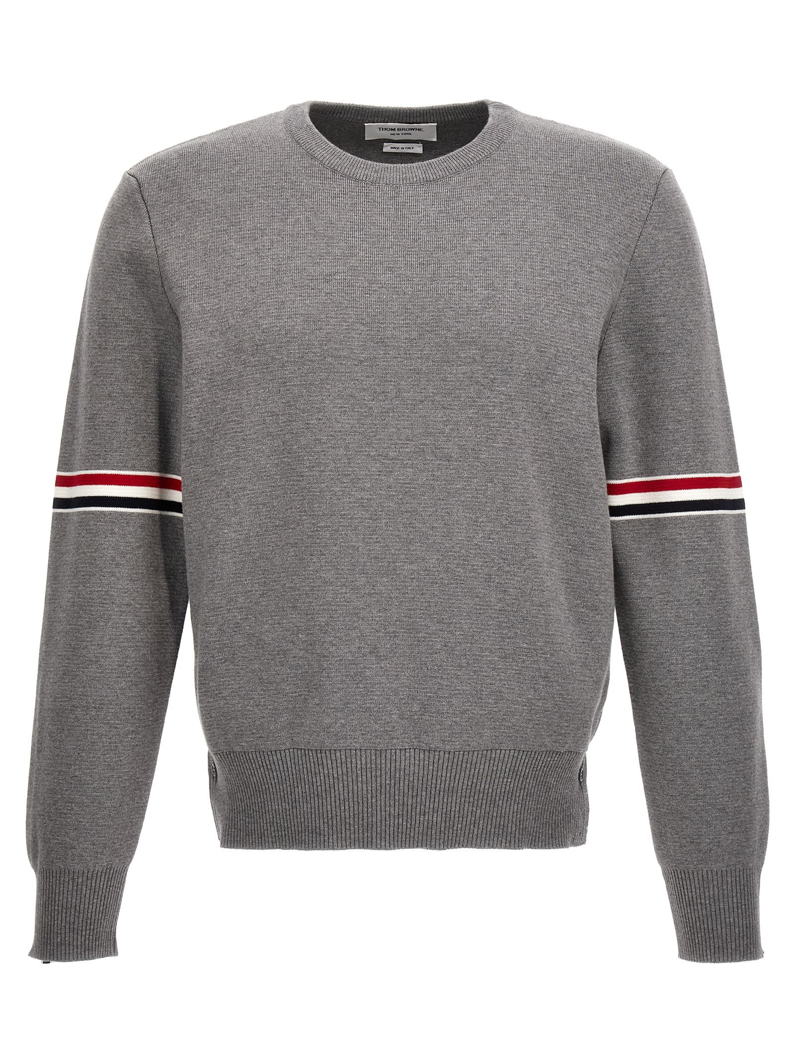 Shop Thom Browne Classic Sweater In Gray