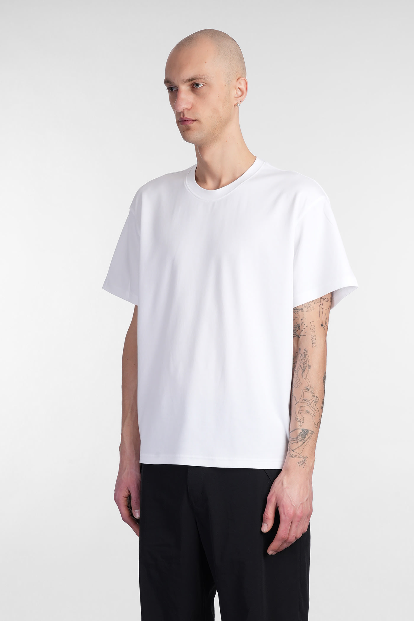 Attachment T-shirt In White Polyester In White
