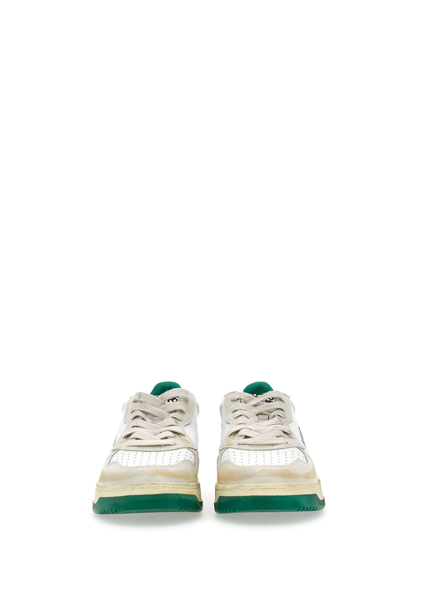 Shop Autry Sneakers Cl02 In Pelle In Green