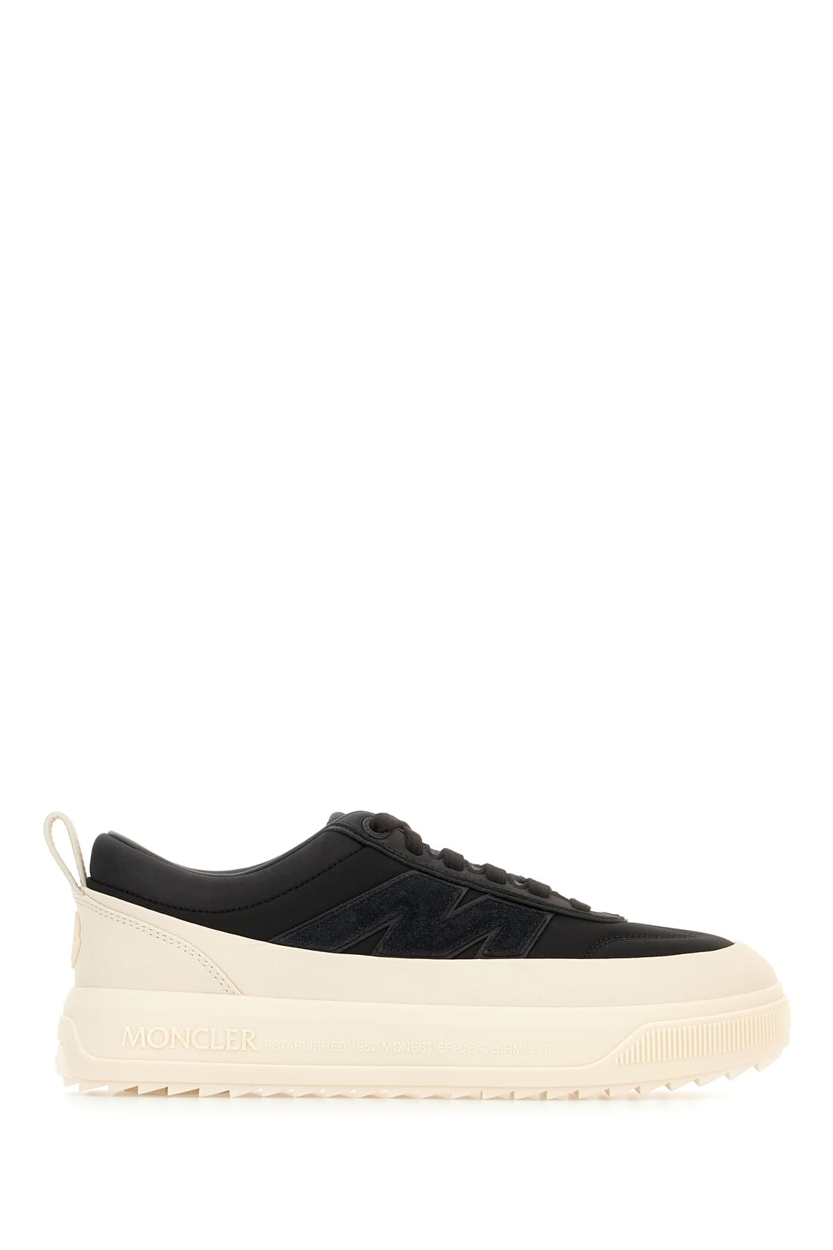 Moncler Monpulse Leather-trimmed Sneakers In Black