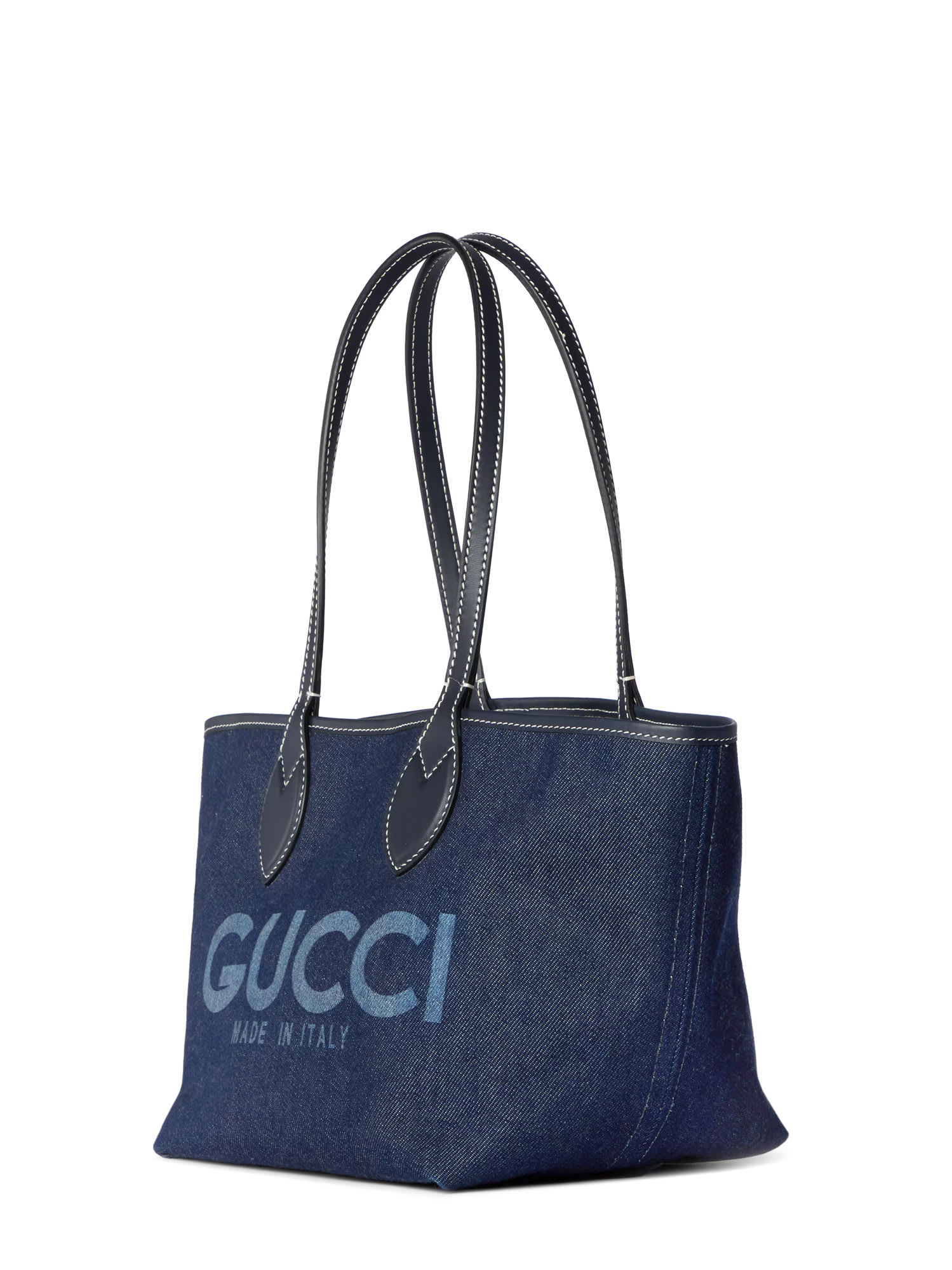 GUCCI TOTISSIMA DENIM REVERSIBLE SHOPPING BAG