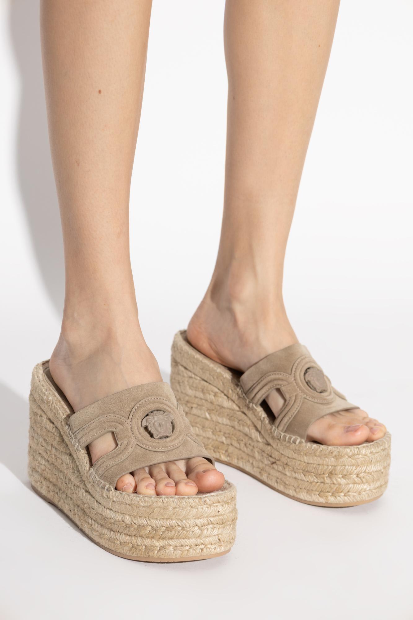 Versace 115mm Medusa Espadrille Sandals