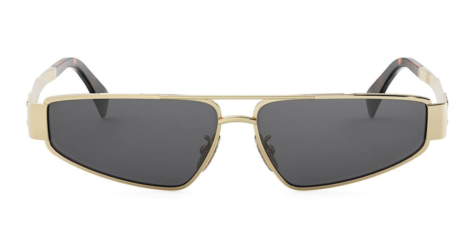 Celine Metal Triomphe Cl40318u - Light Gold Sunglasses In Gold