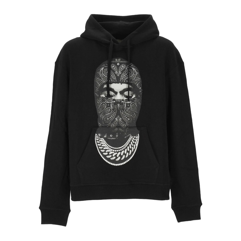 Ih Nom Uh Nit Pattern-printed Drawstring Hoodie In Black