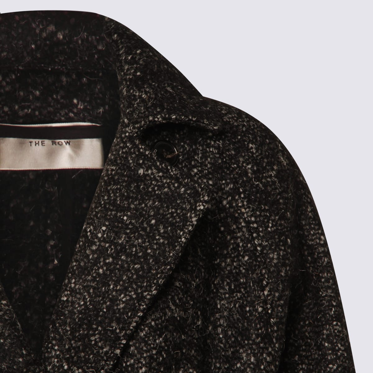 The Row Black Wool Macaria Coat In Black