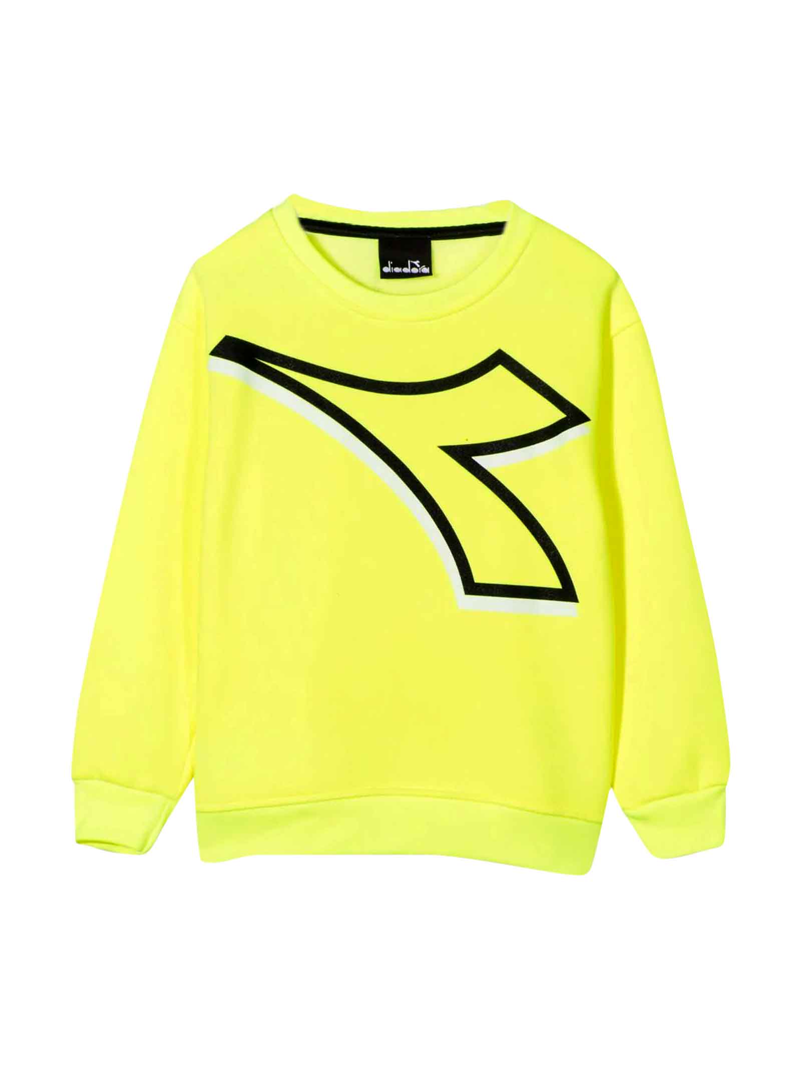 Diadora Fluo Yellow Teen Sweatshirt