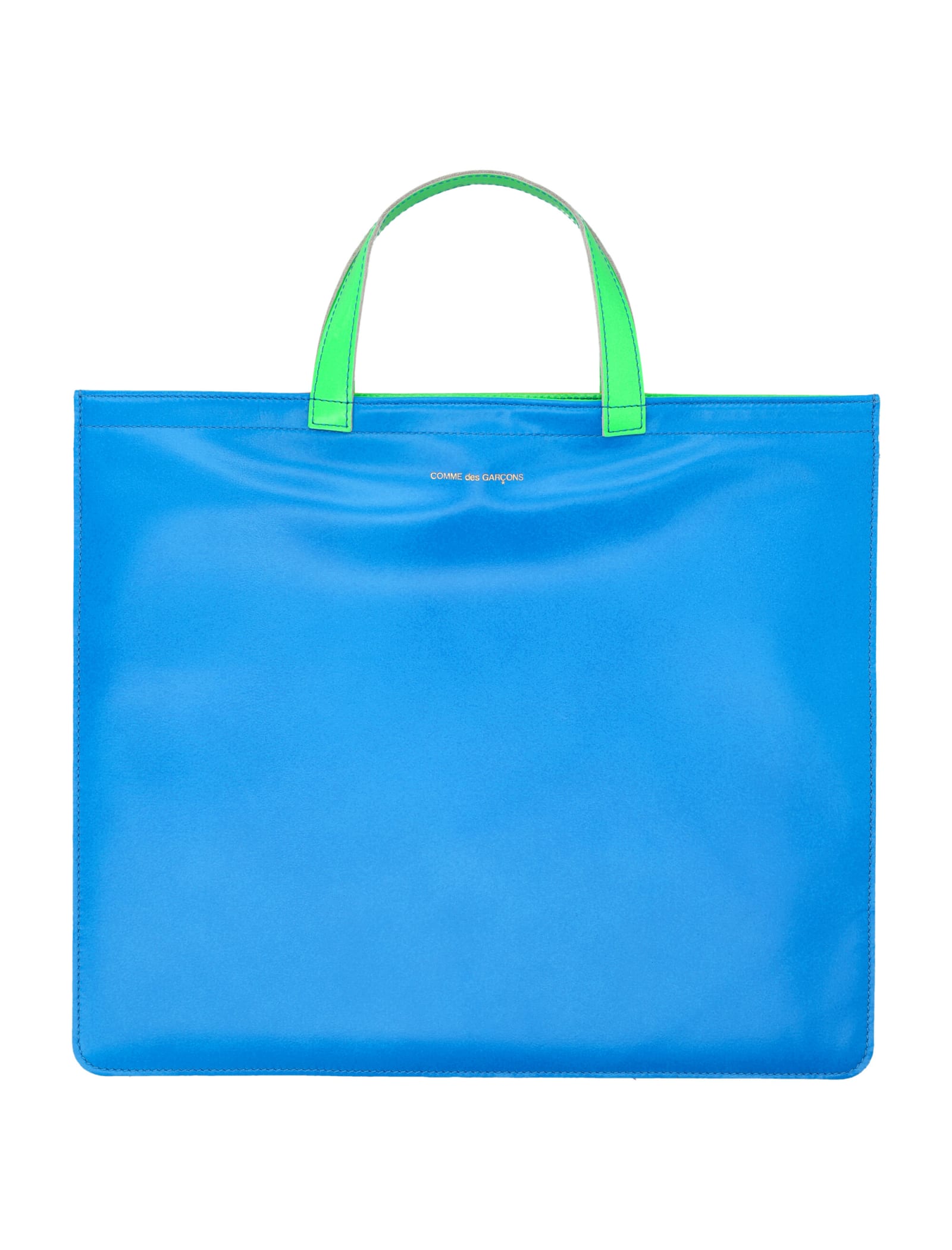 Comme Des Garçons Super Fluo Tote Bag In Blue Orange