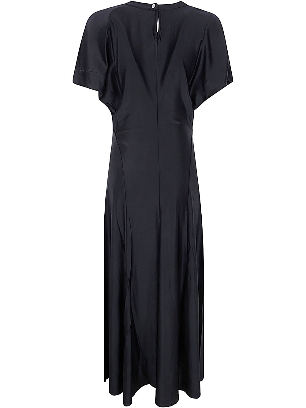 Shop Rabanne Viscose Jersey Robe In Black