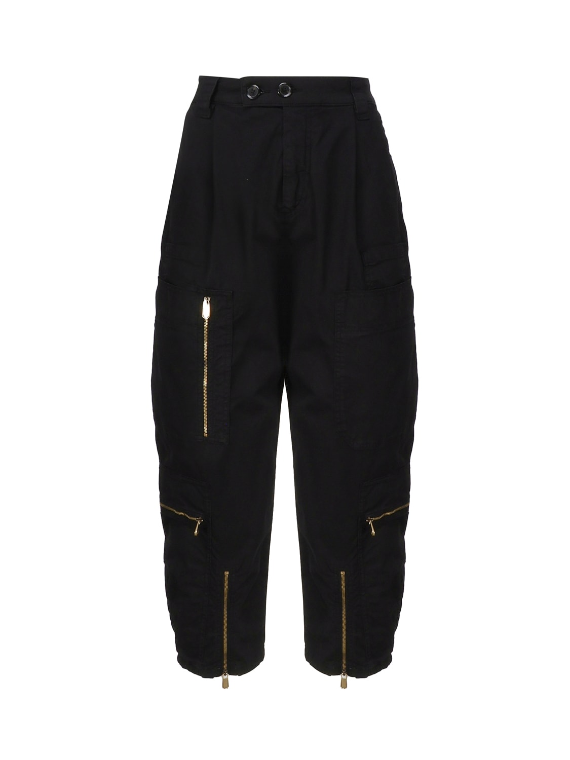 Stretch Tricotine Multi-pocket Trousers