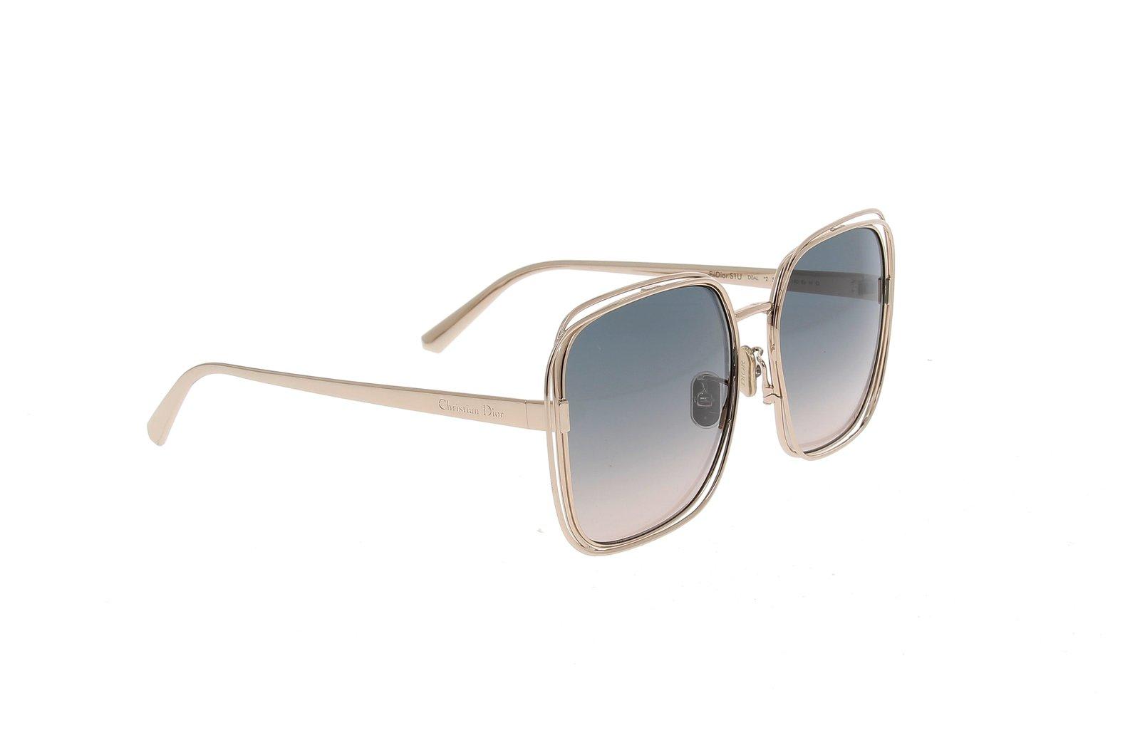 Shop Dior Square Frame Sunglasses In D0al