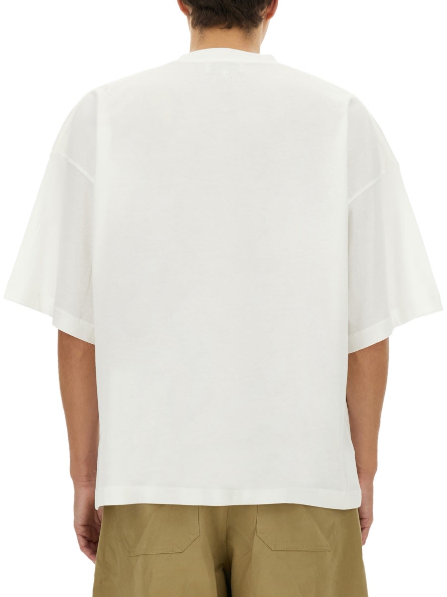 Studio Nicholson Basic Round Neck Short Sleeve T-shirt In White