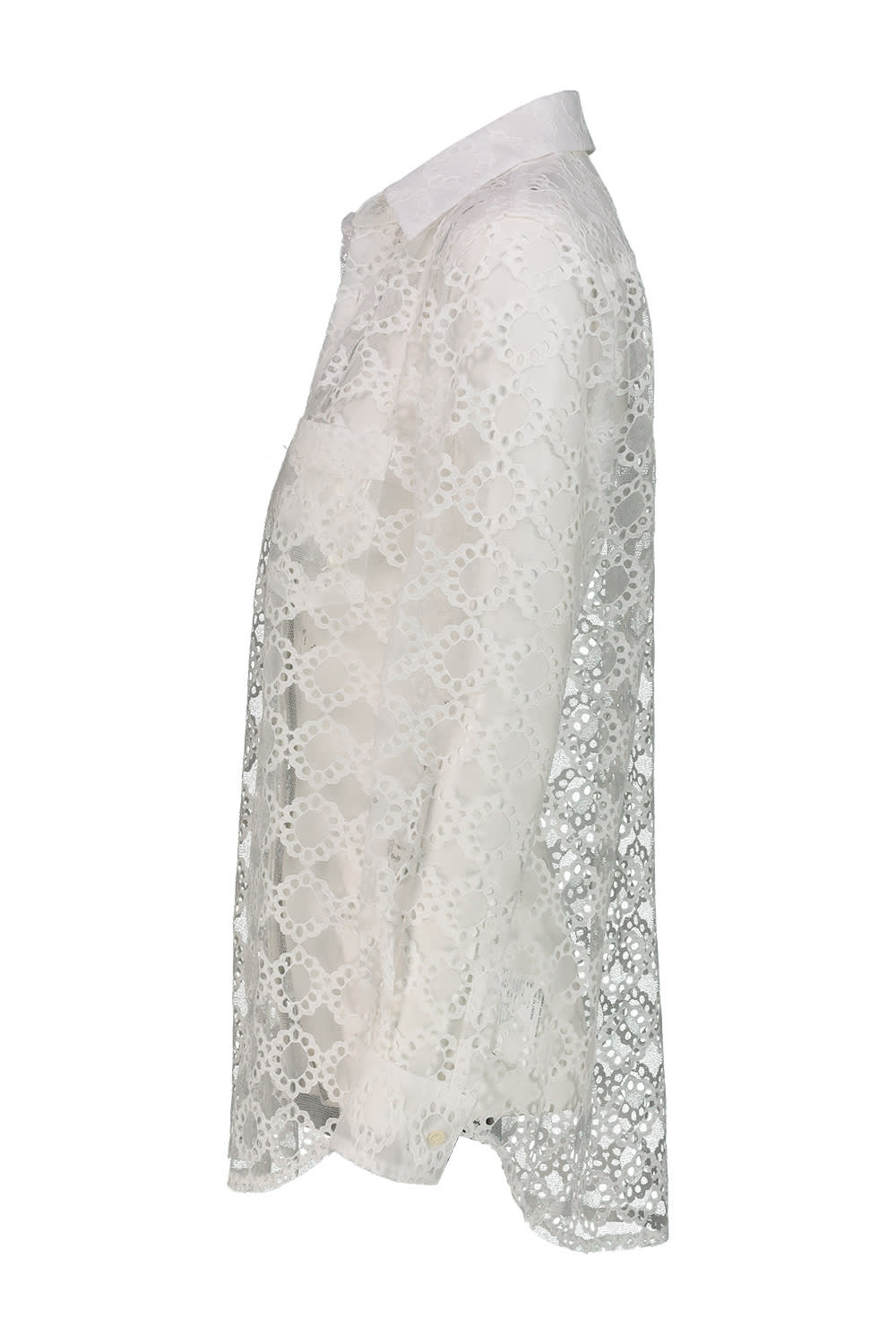 COMME DES GARÇONS COMME DES GARÇONS WHITE LACE SHIRT 