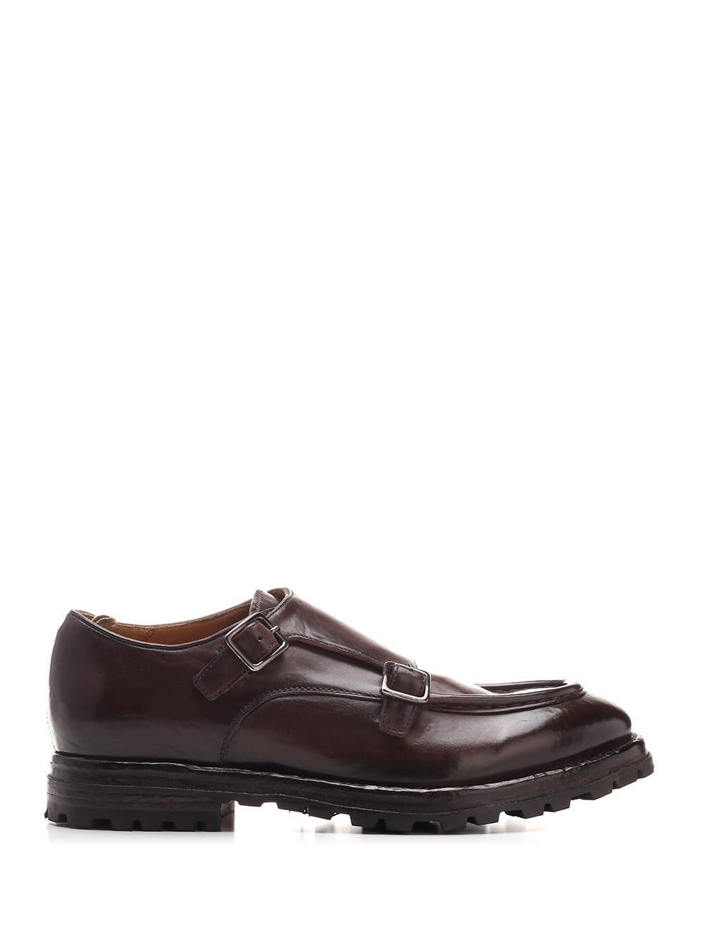 Officine Creative Canyon Derby With Double Clamp In Brown