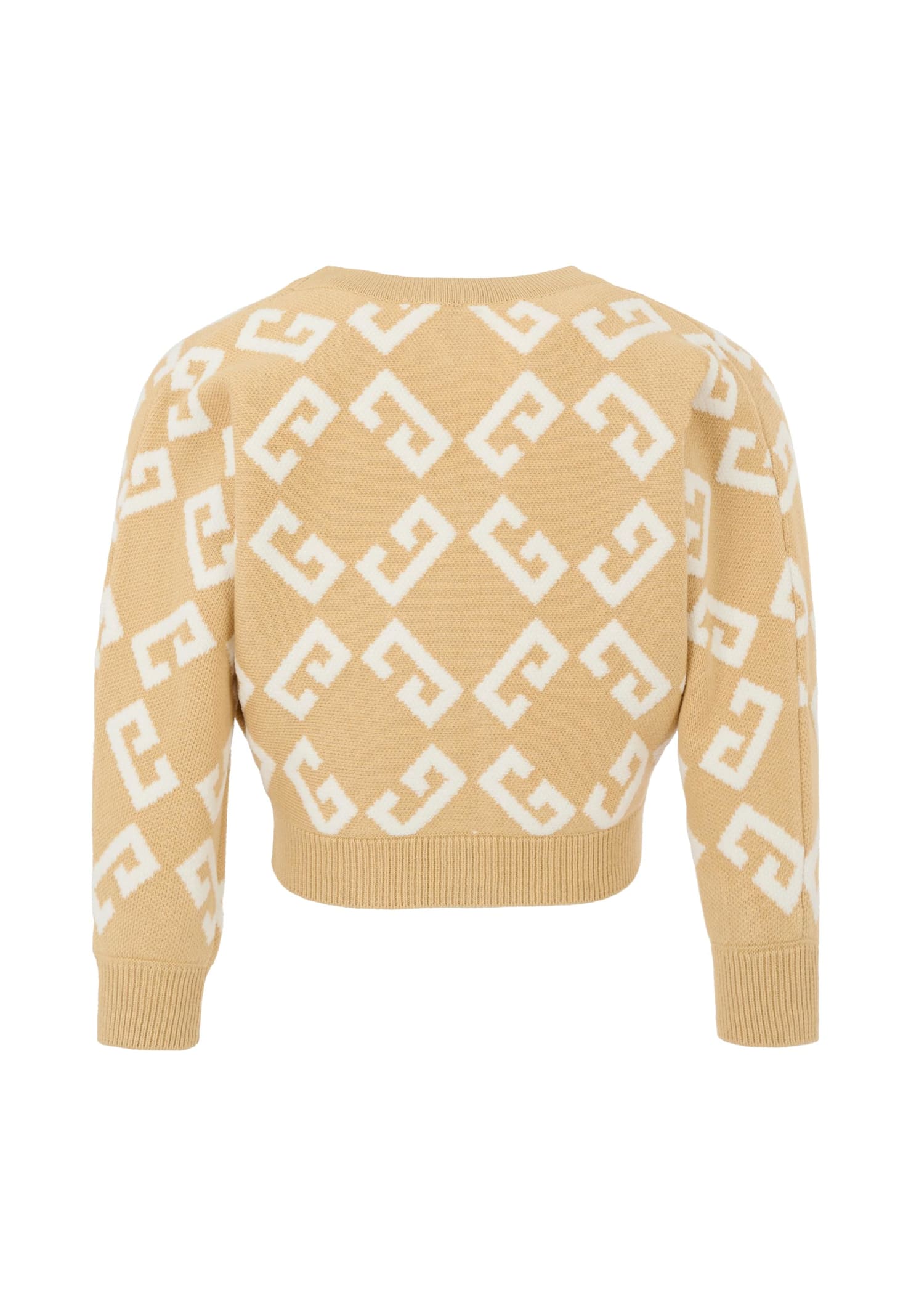 Givenchy Jacquard Cardigan In Brown