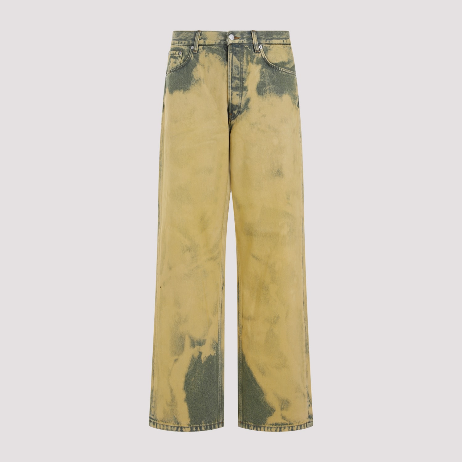 Shop Dries Van Noten Pine Pants In Lime