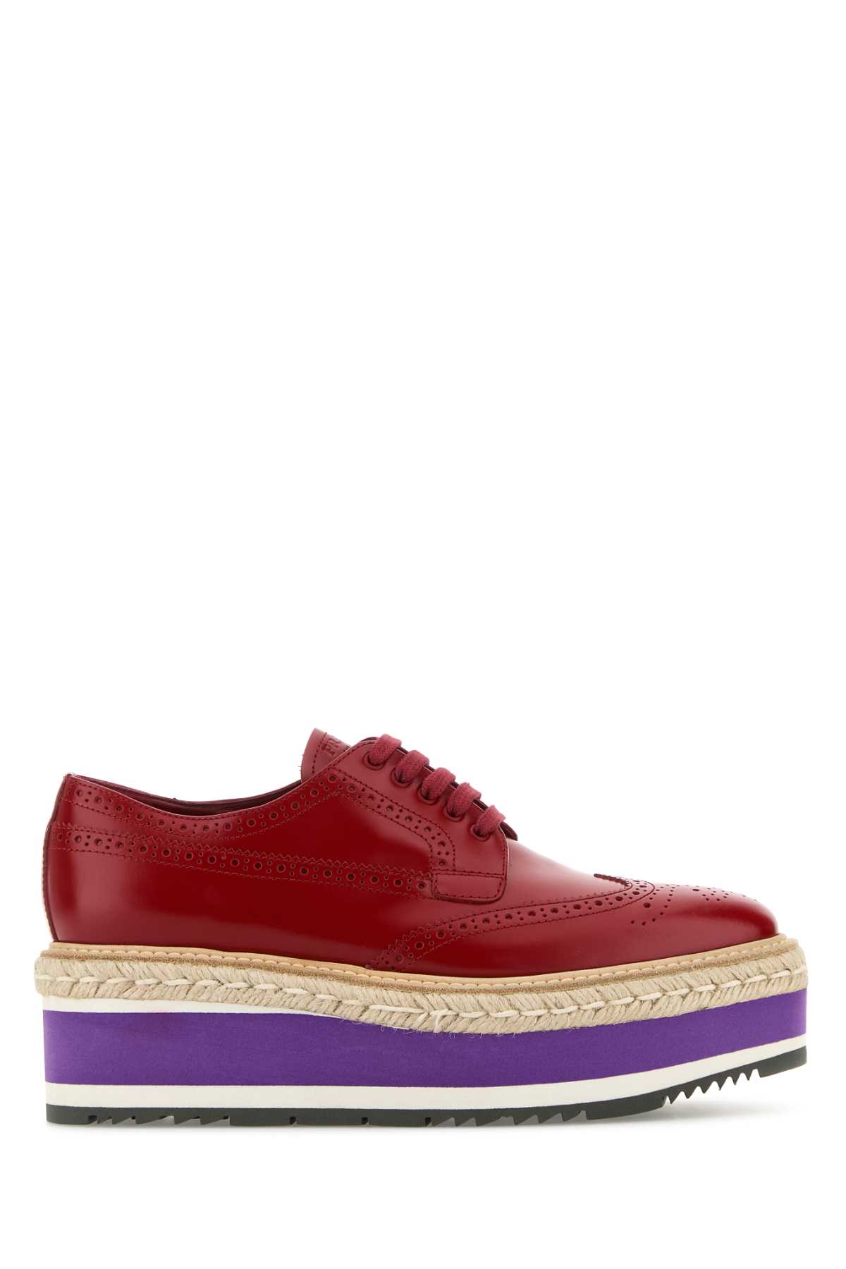 Prada Spazzolato Re-edition Platform Wingtip Loafers