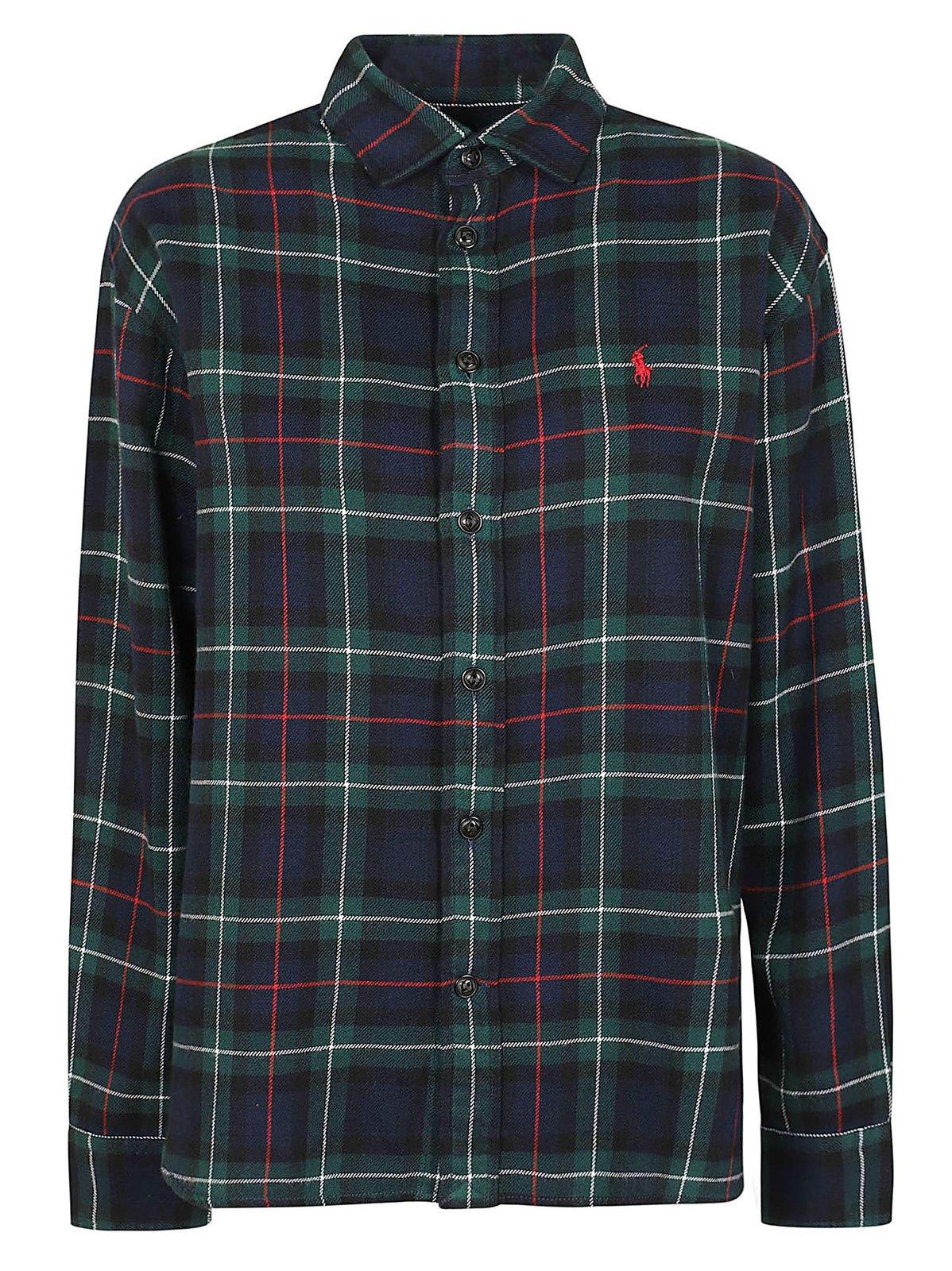 Checked Long-sleeved Shirt