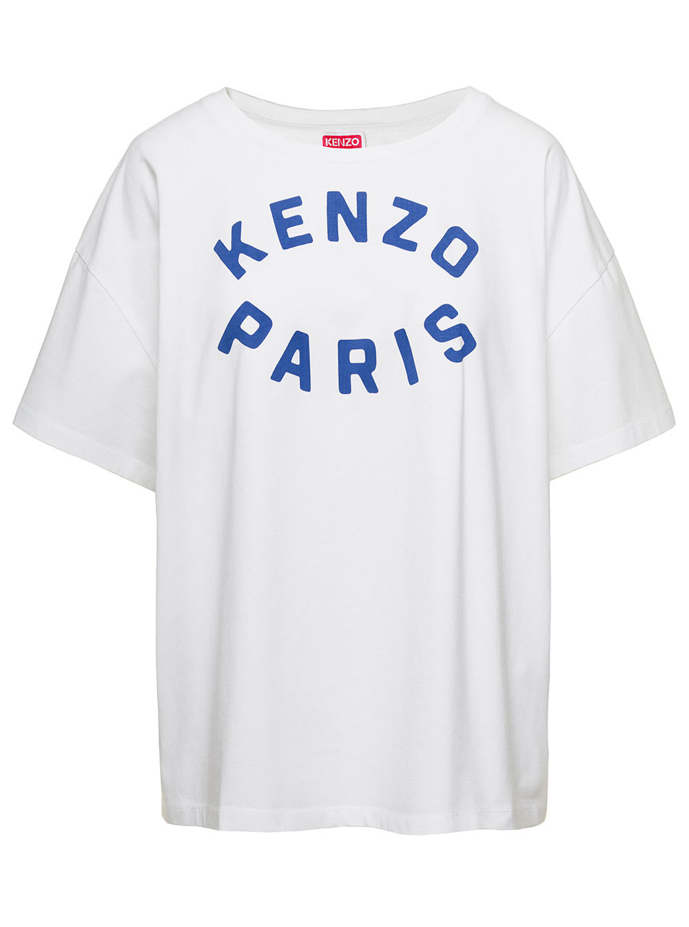 Kenzo Modern Graphic Crew Neck Short Sleeve Top In White