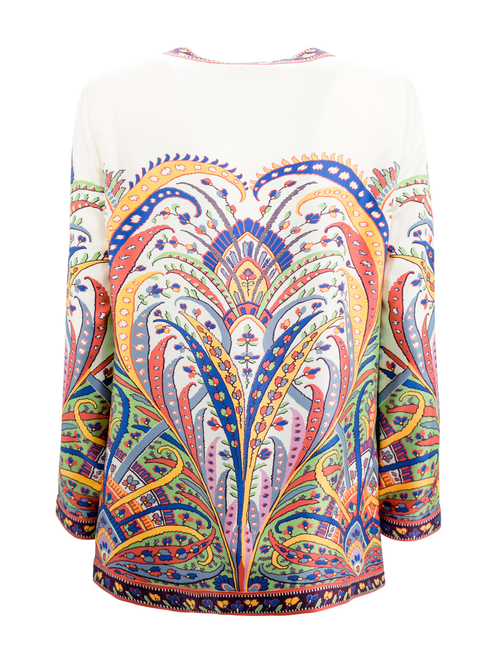Shop Etro Floral-print Silk Jacket In Fantasia