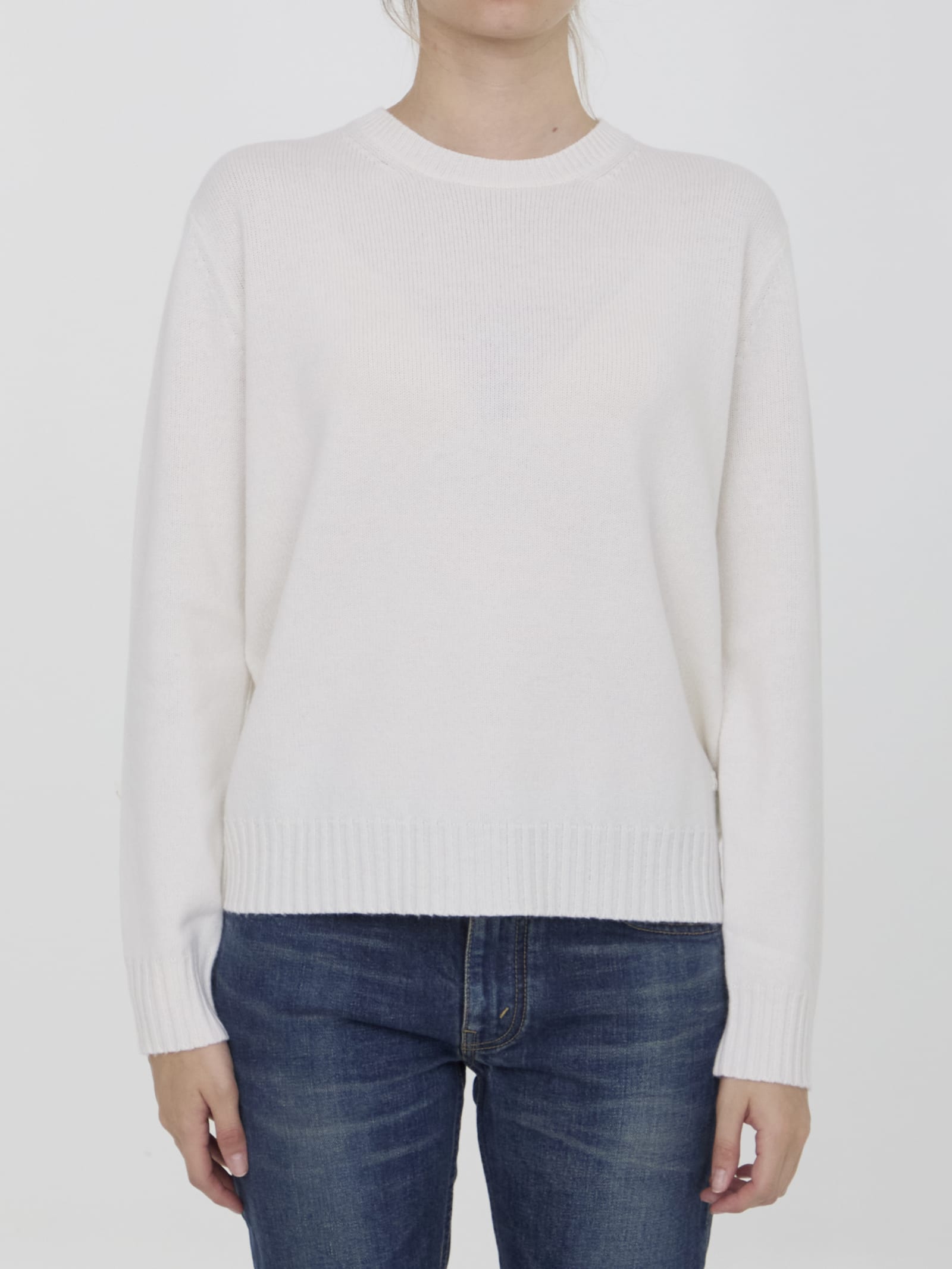 Shop Max Mara Viglio Jumper In White