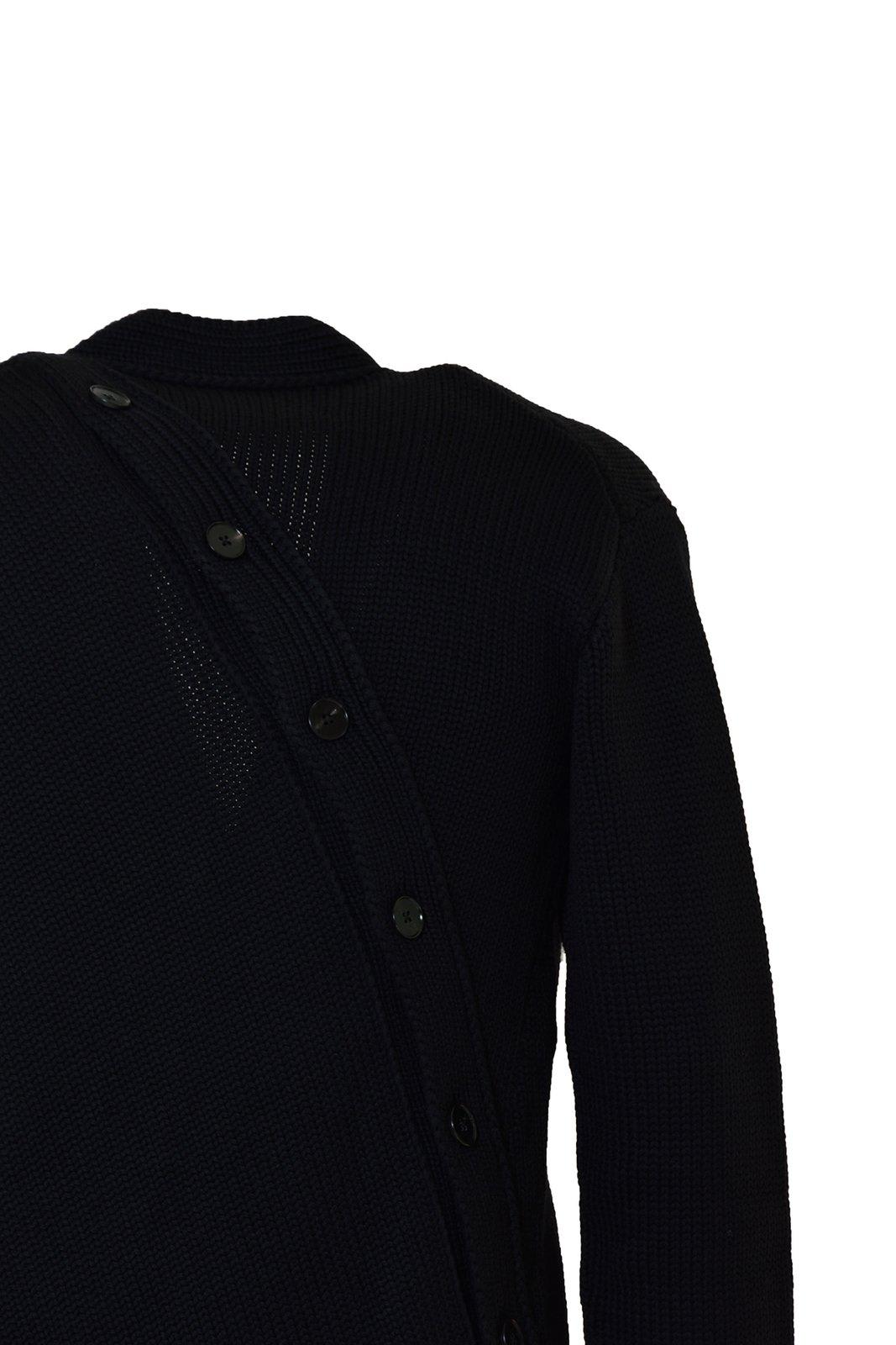 Shop Jil Sander V-neck Knit Cardigan In Nero