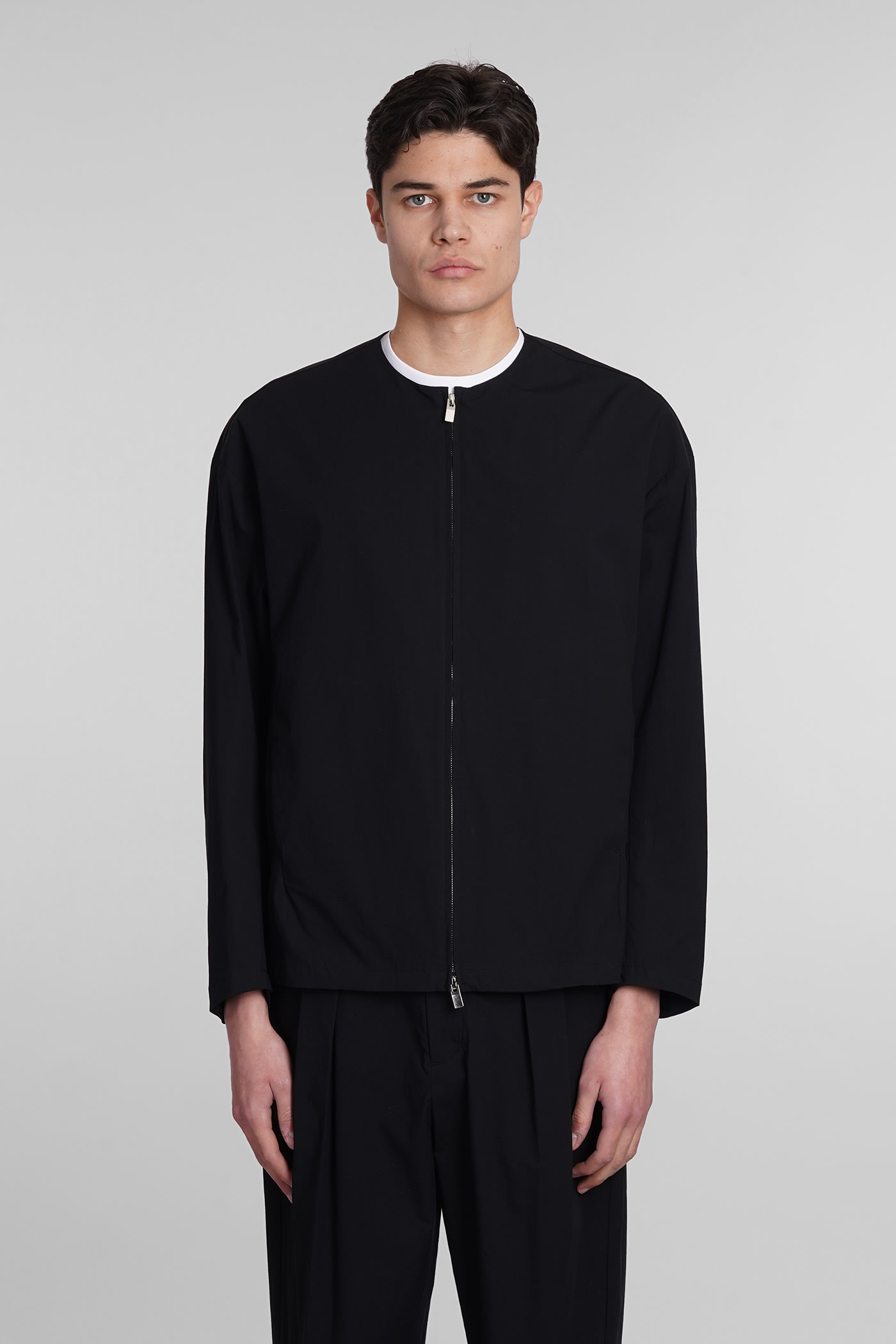 Shop Attachment Casual Jacket In Black Cotton