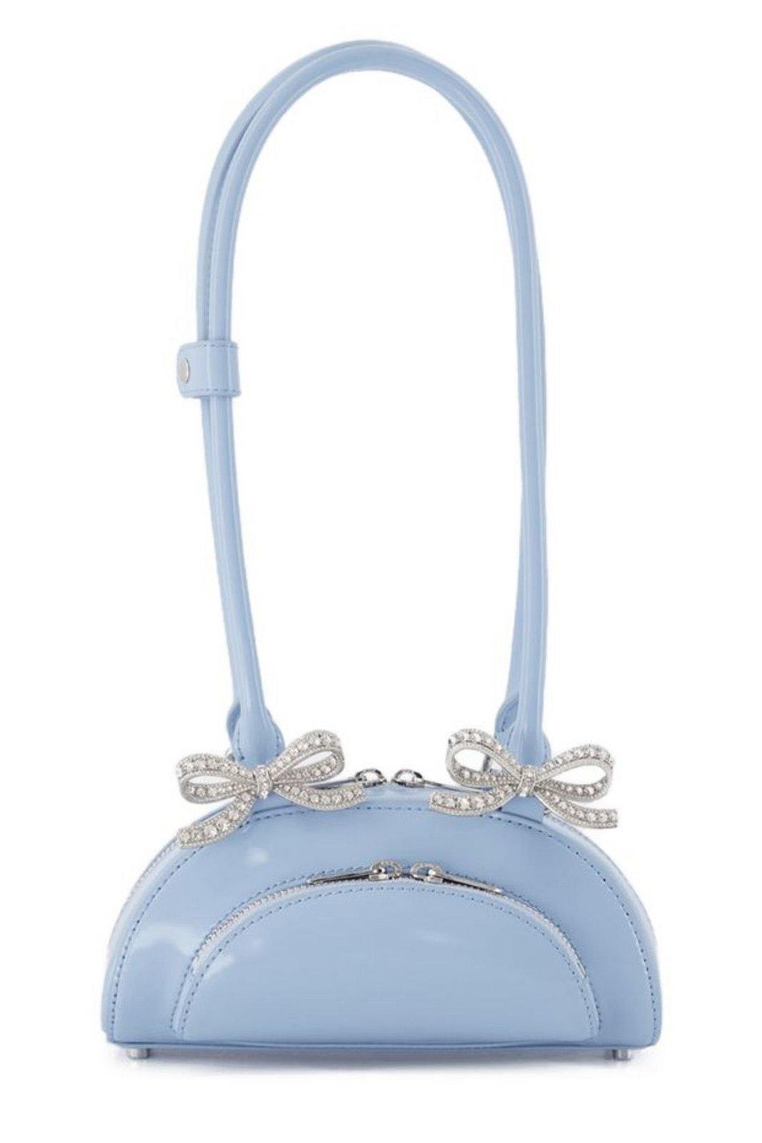 self-portrait Curved Mini Shoulder Bag