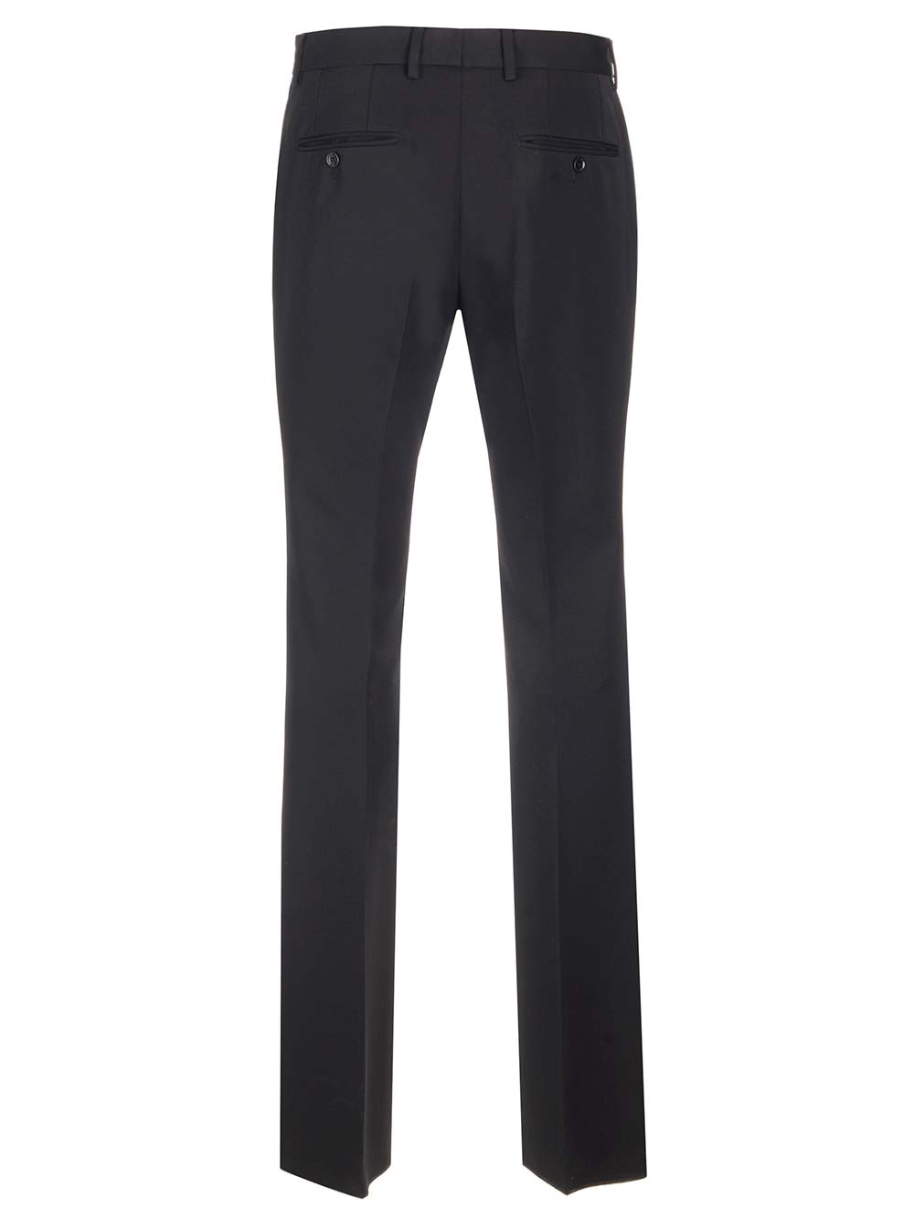 Shop Dolce & Gabbana Black Wool Trousers