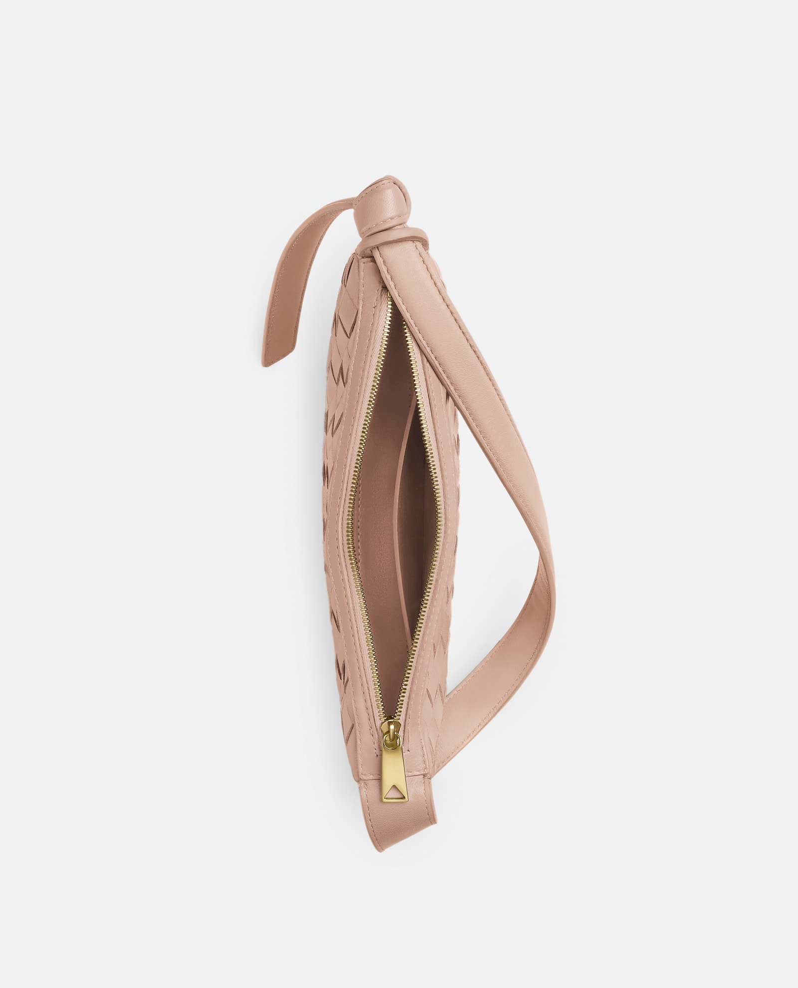 Shop Bottega Veneta Mini Sunrise Leather Shoulder Bag In Pink