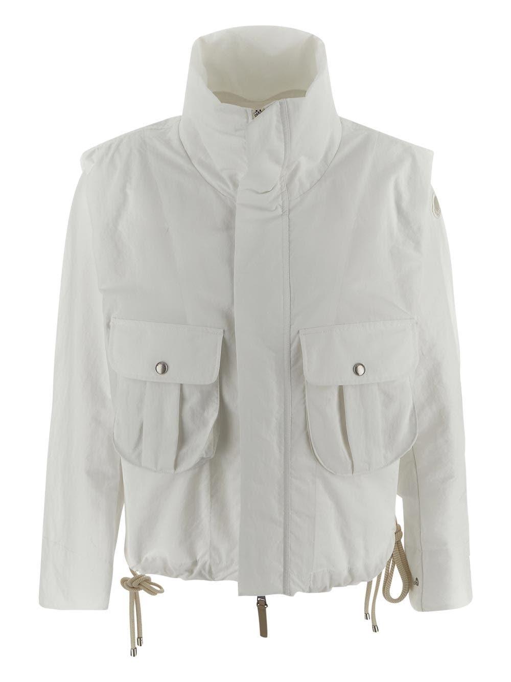 Shop Moncler Genius Koli Jacket In White