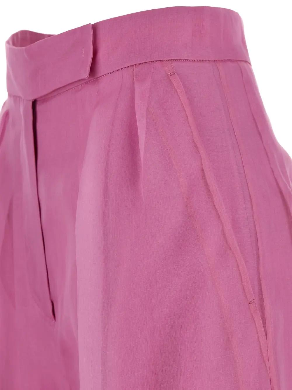 Shop Max Mara Calibri Trousers In Pink