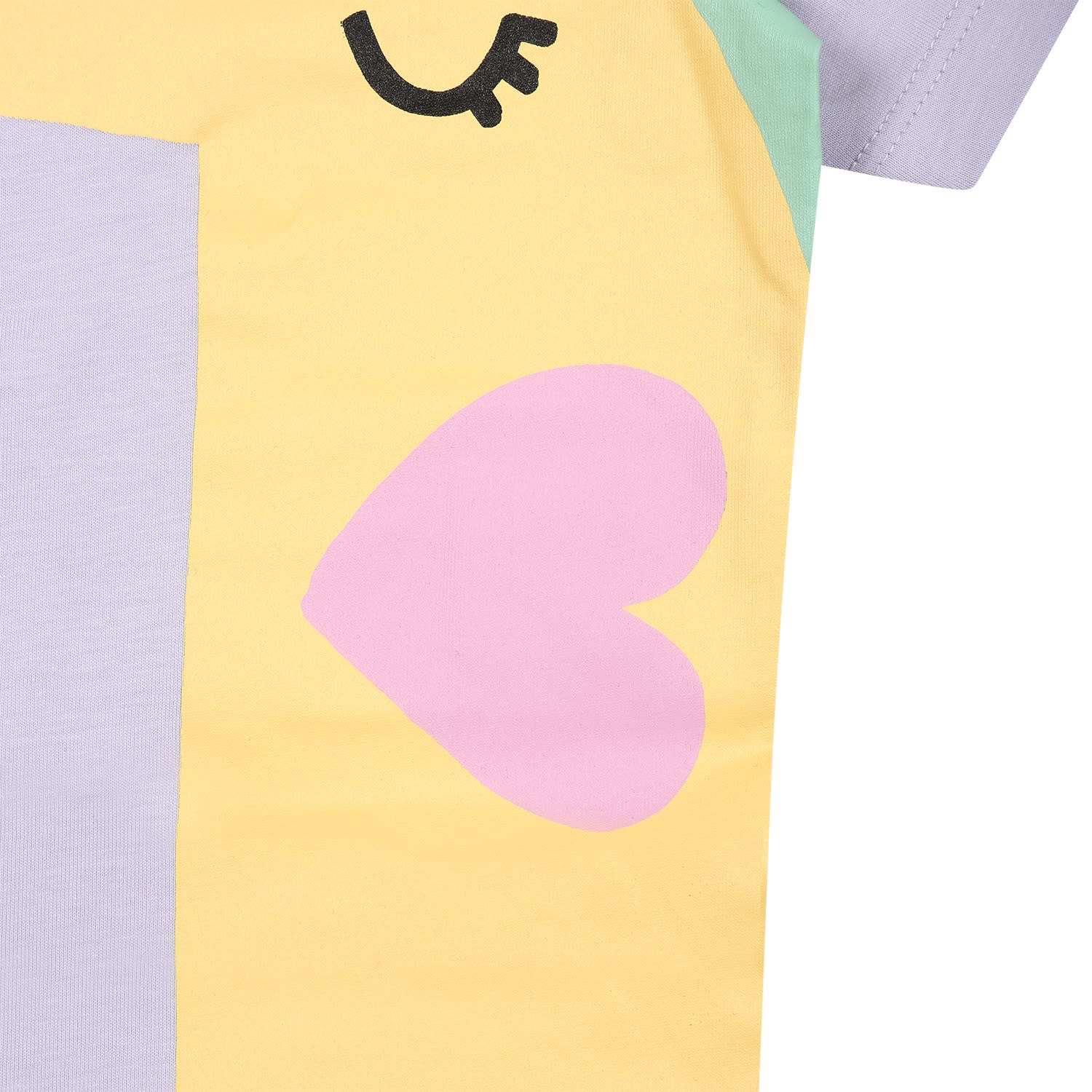 Shop Stella Mccartney Purple T-shirt For Baby Girl With Little Animal In Violet
