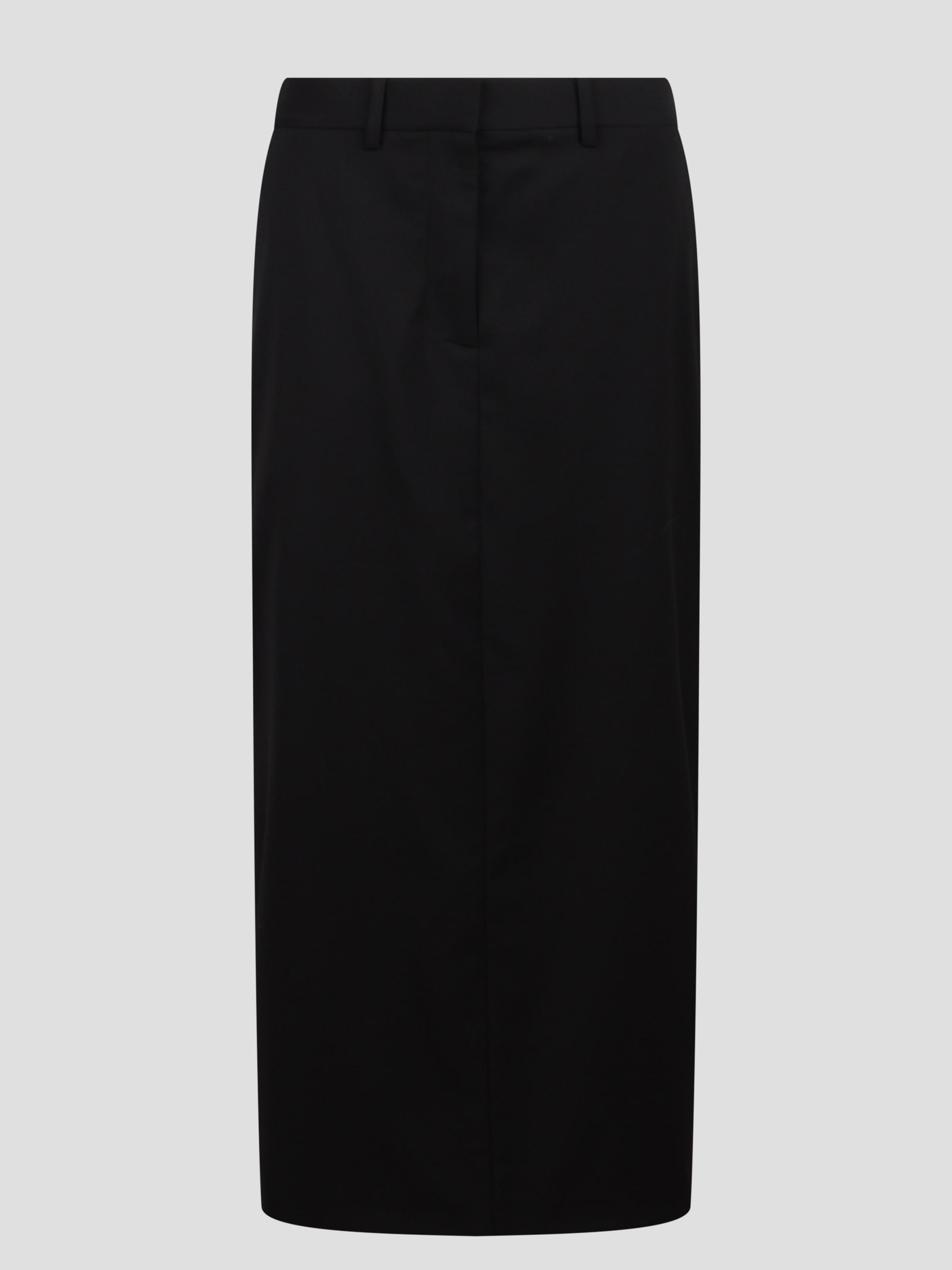 Shop Helmut Lang Zip Maxi Skirt