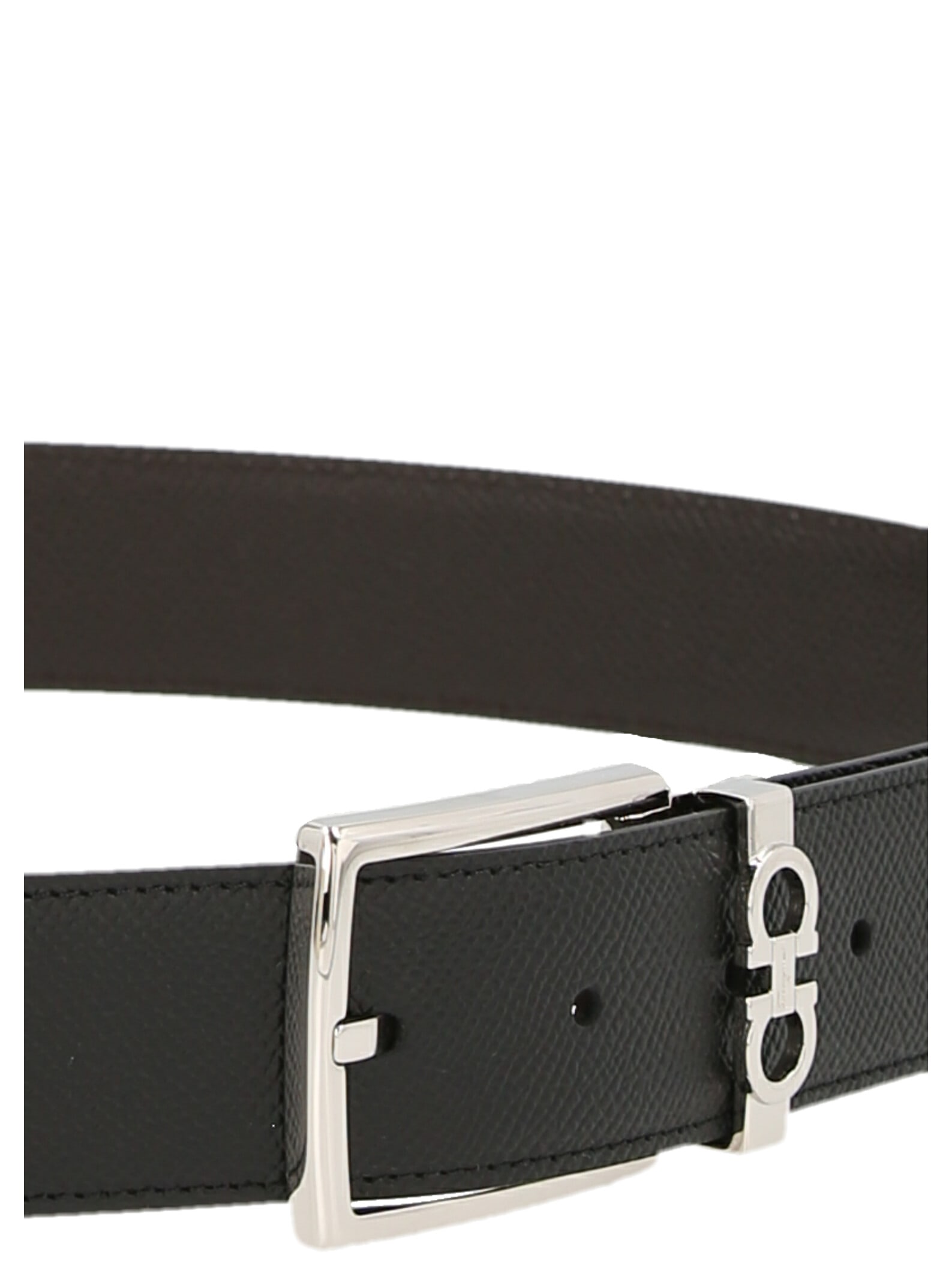 Ferragamo Reversible Leather Belt In Multi
