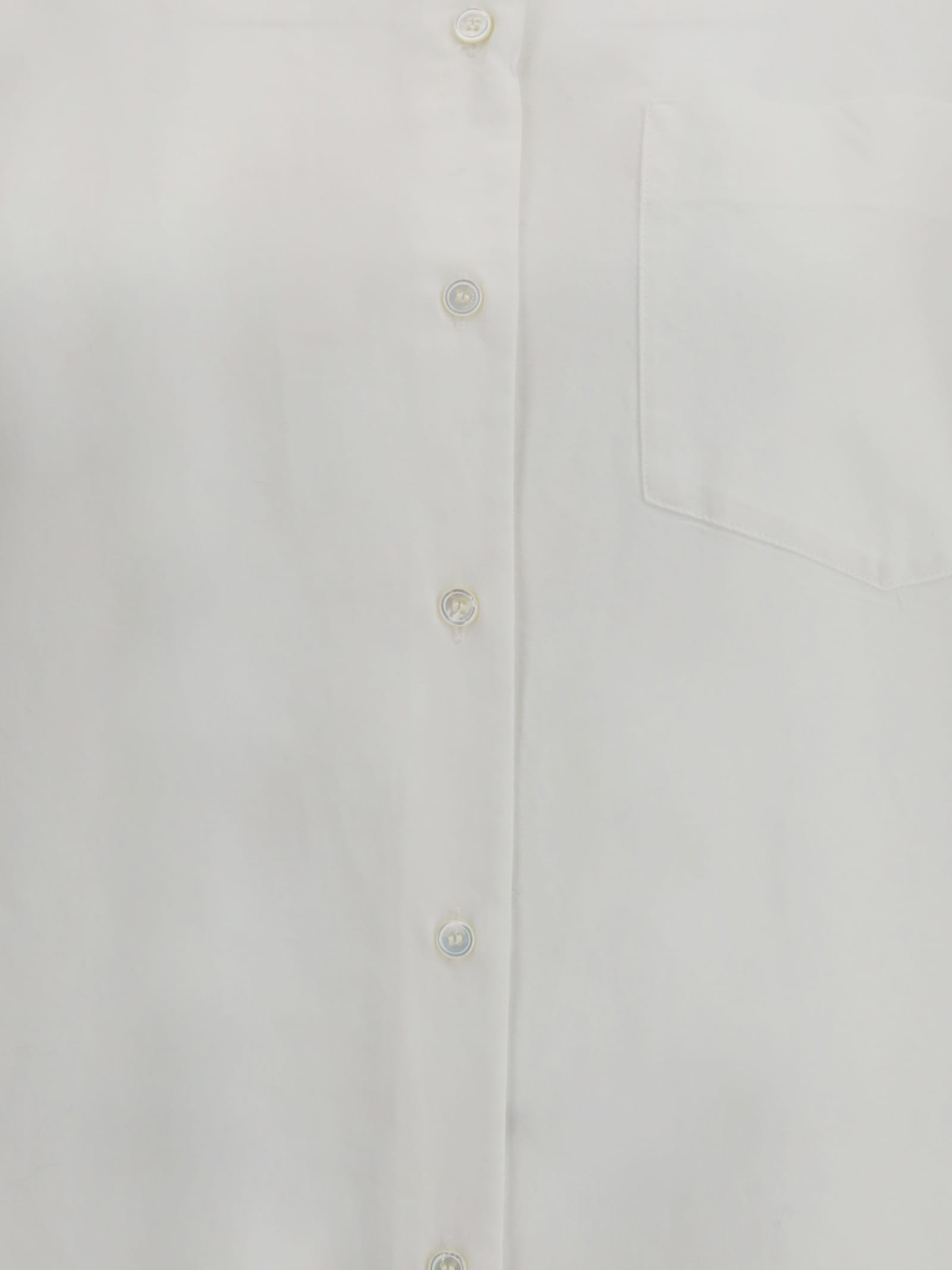 Weekend Max Mara Queva Shirt In Cotton In White